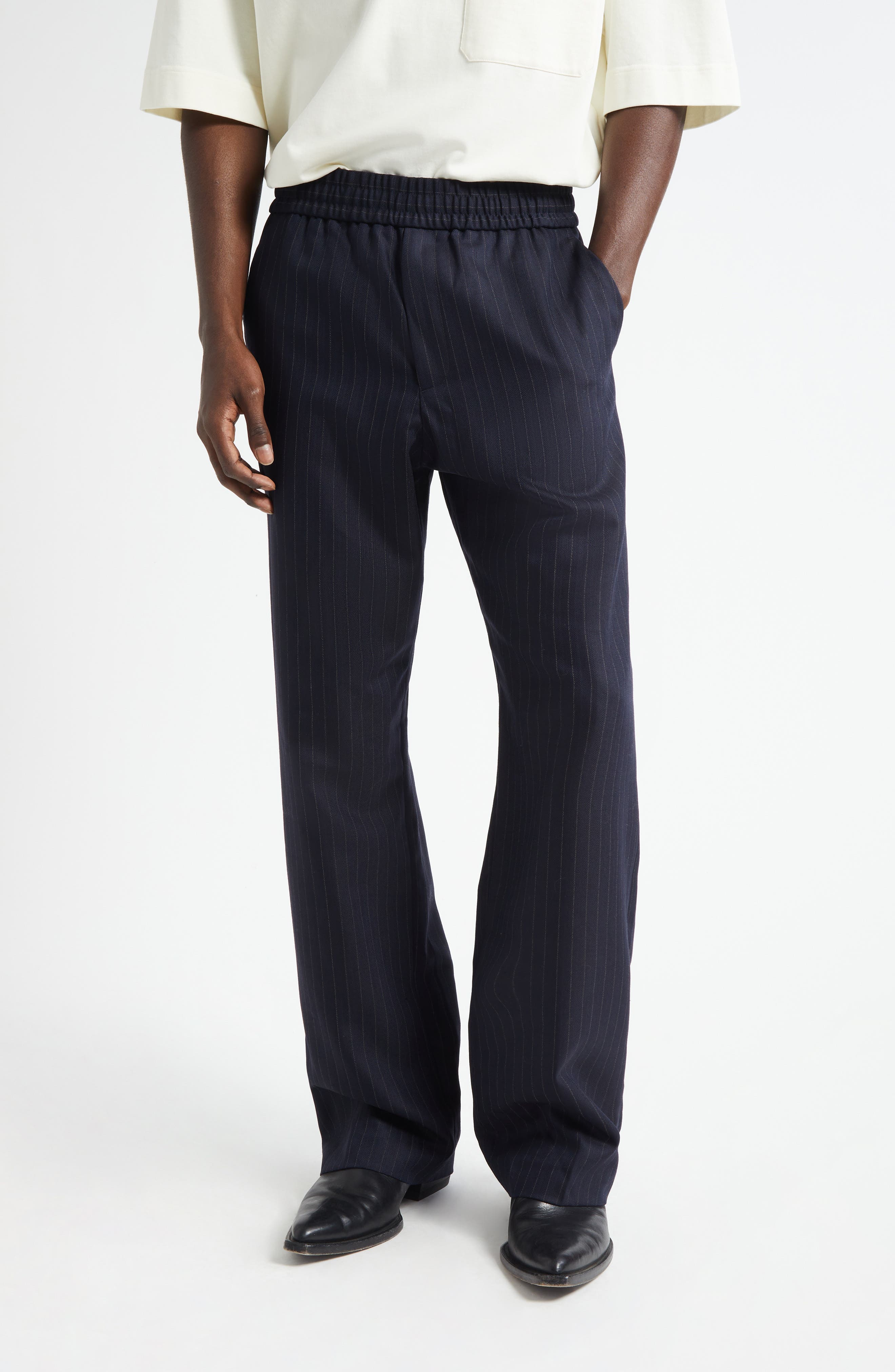 Journey Pinstripe Wide Leg Pants - image 1