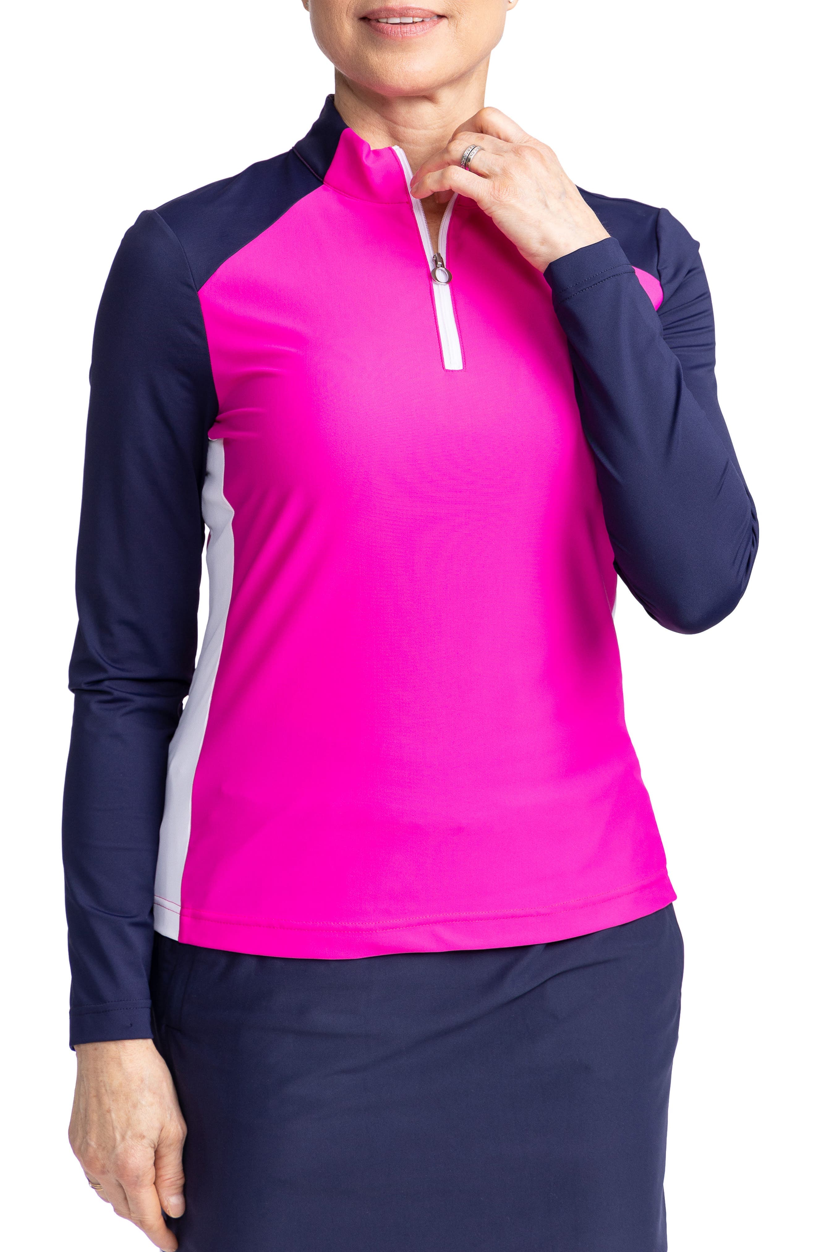 Cap to Tap Long Sleeve Polo Golf Top - image 1