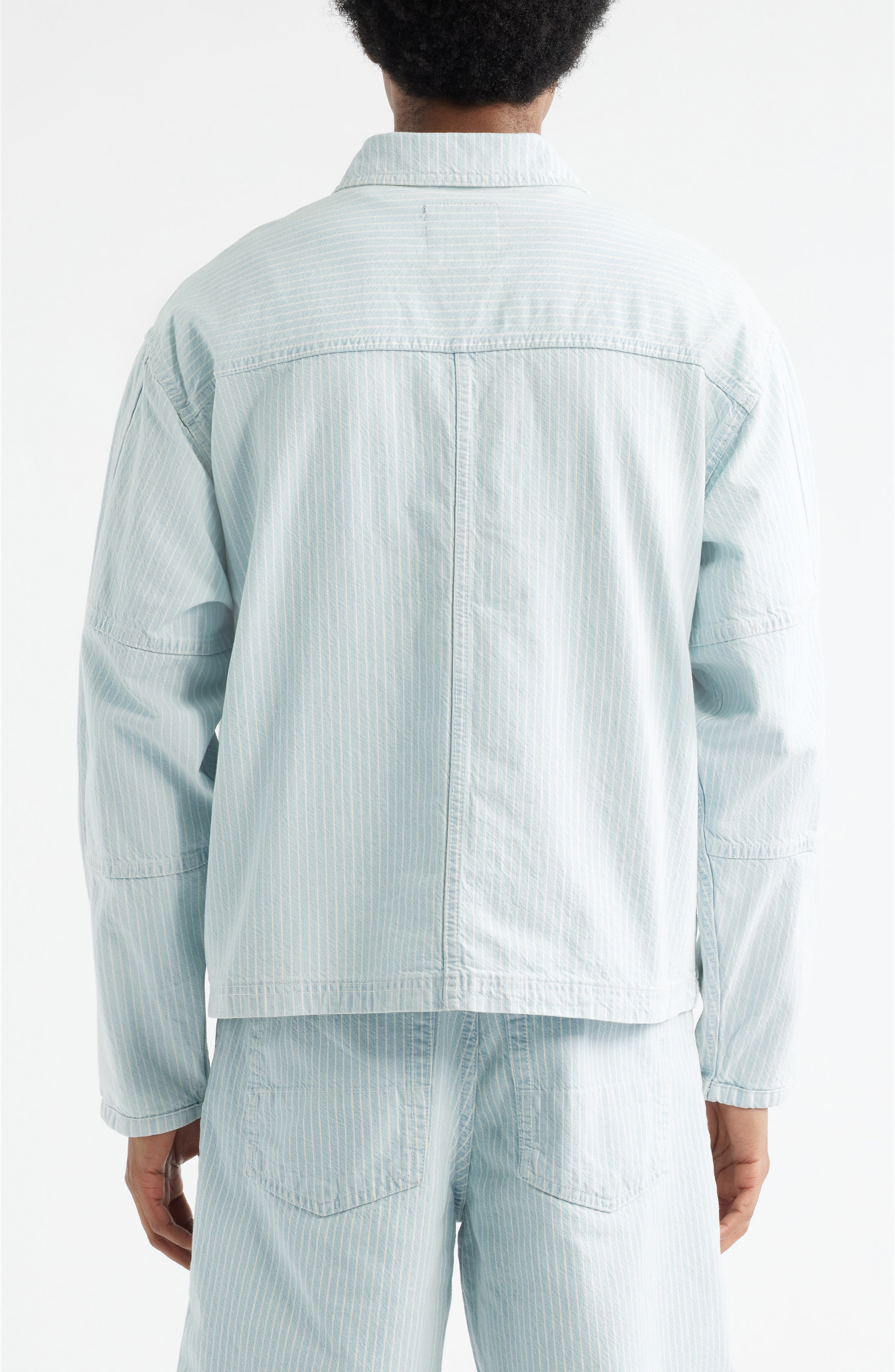 Umber Stripe Denim Jacket - image 2