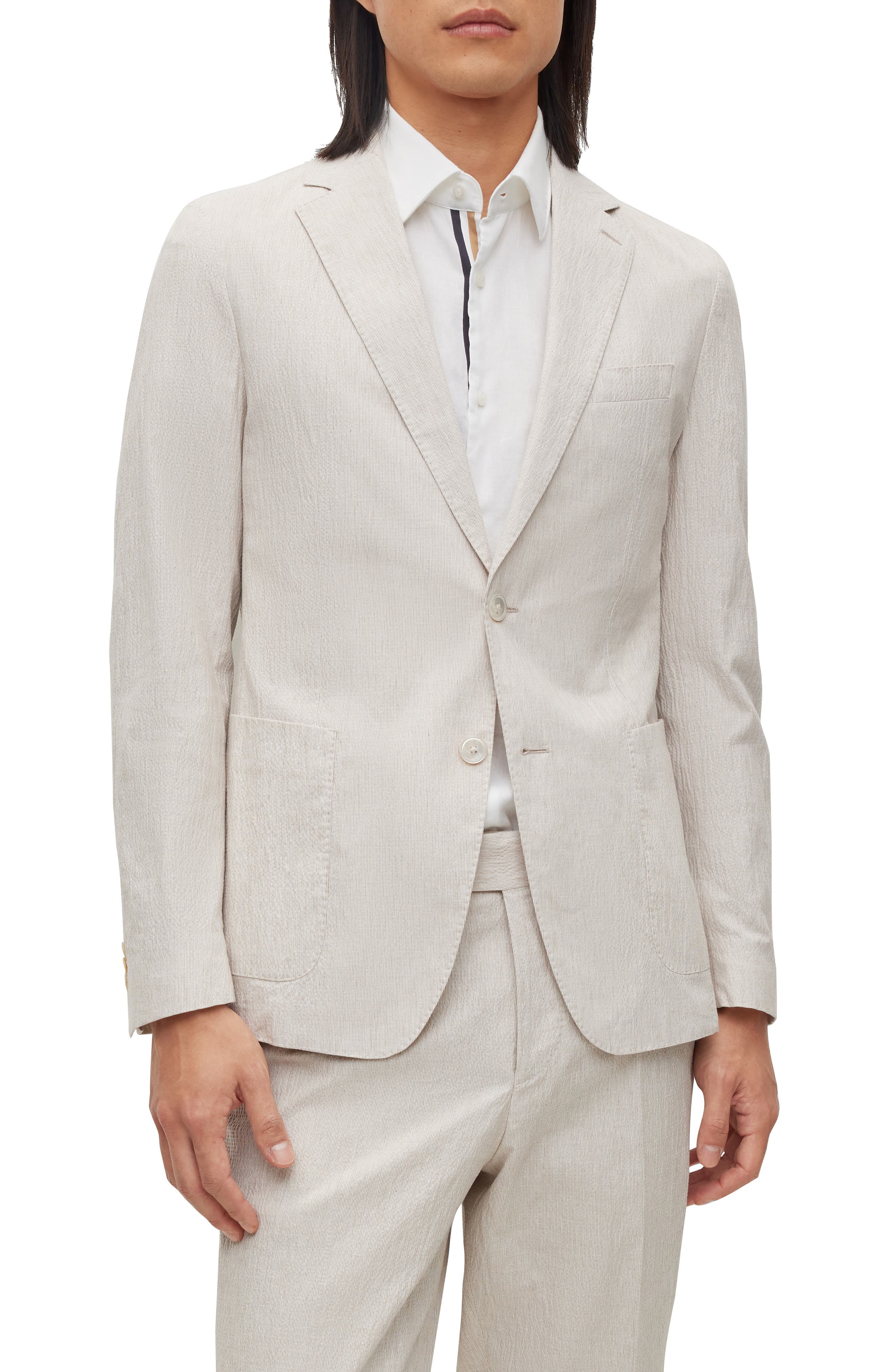 Stretch Cotton & Linen Sport Coat - image 1