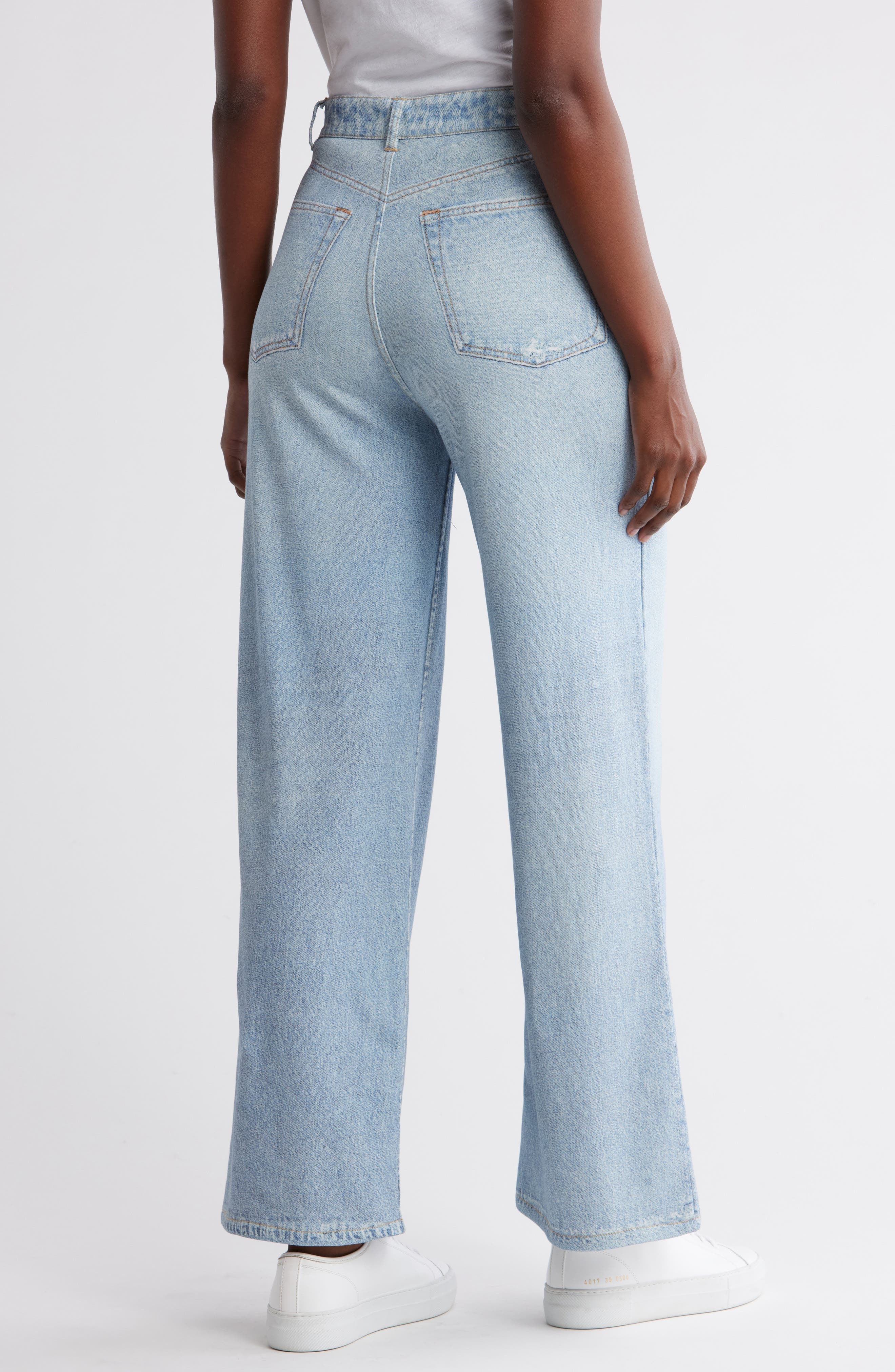 Mirage Denim Printed French Terry Wide Leg Pants - image 2