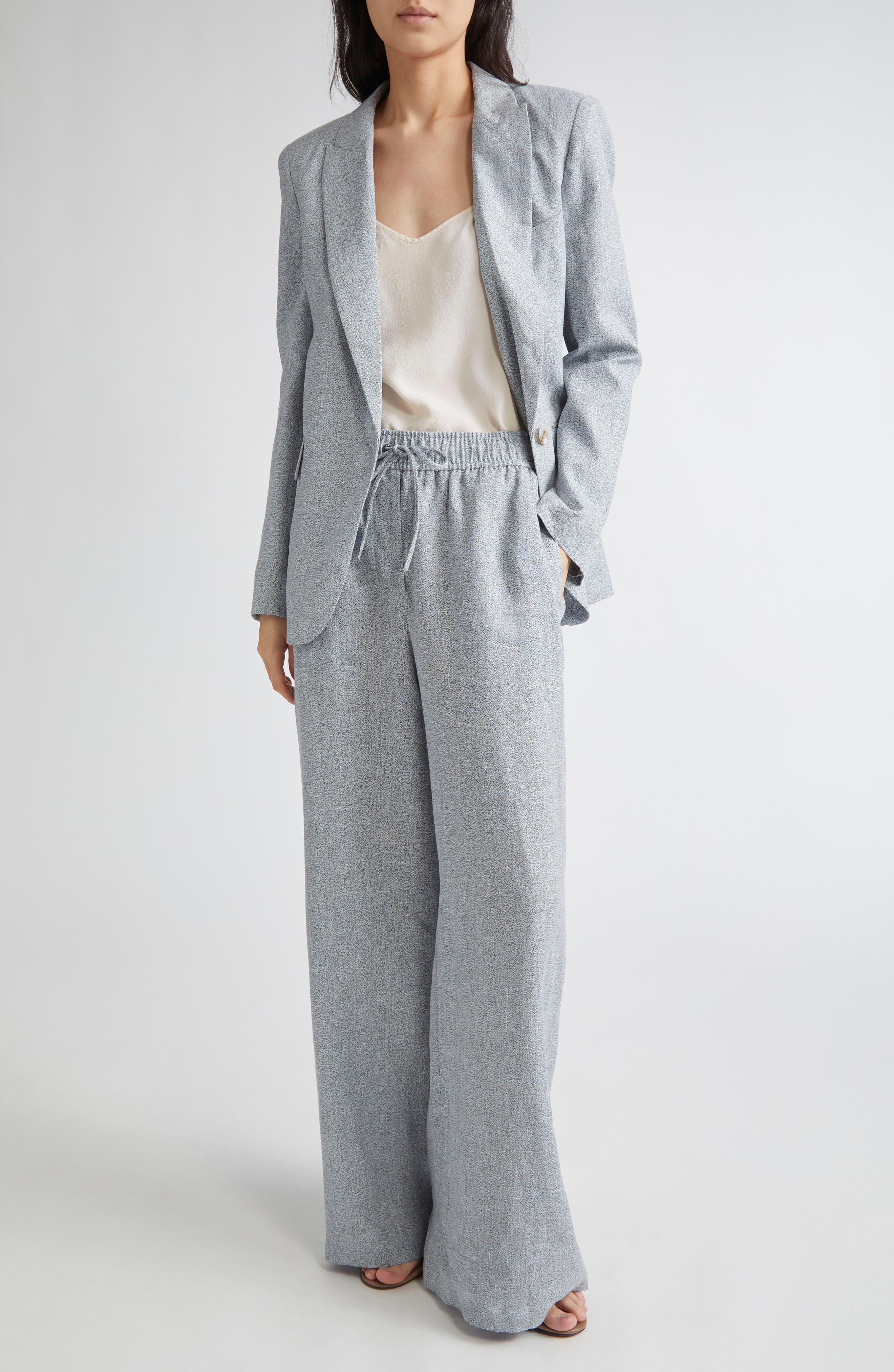 Willow Wide Leg Linen Blend Drawstring Pants - image 2