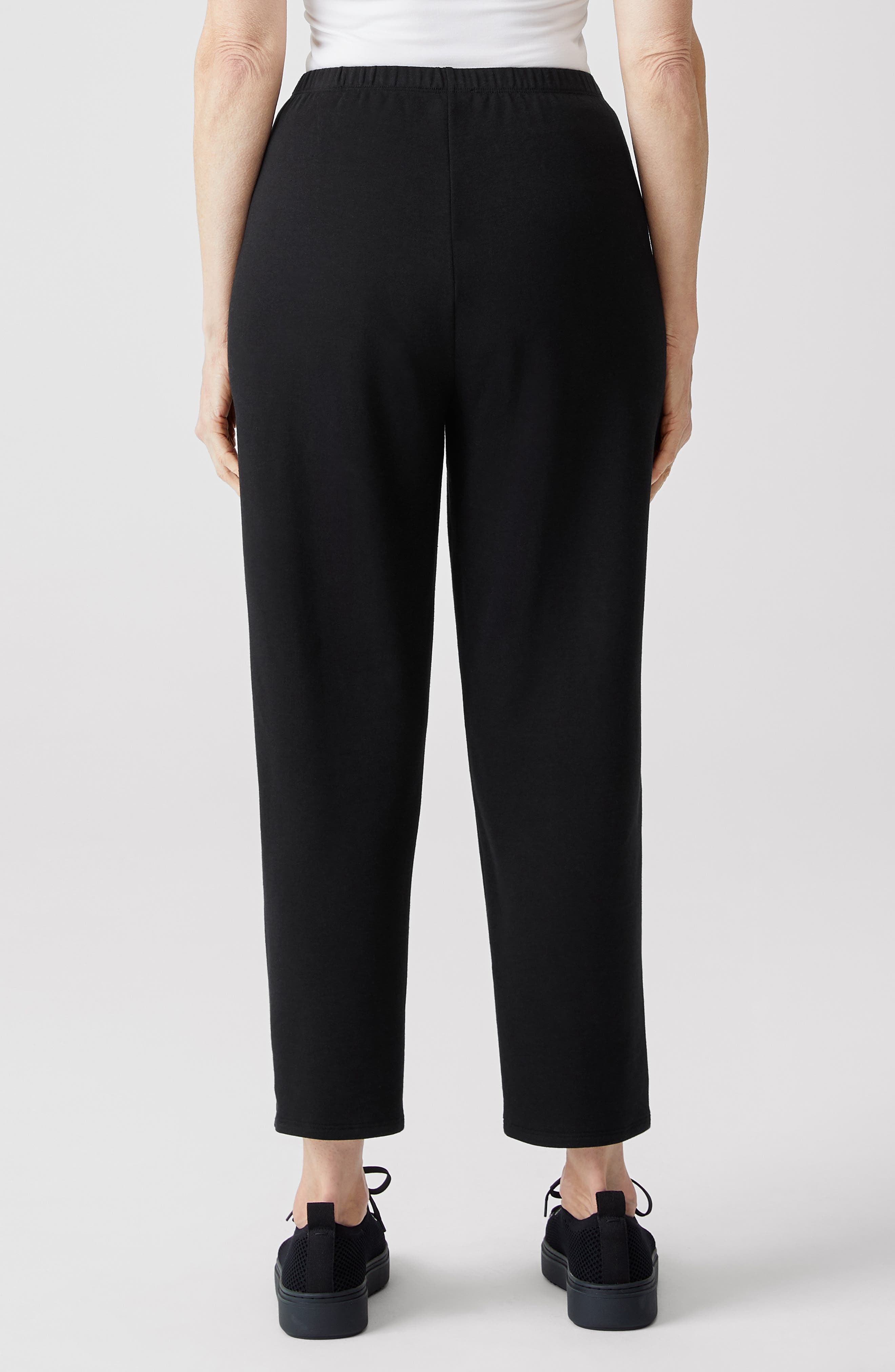 Cozy Brushed Terry Tapered Ankle Pants - image 2