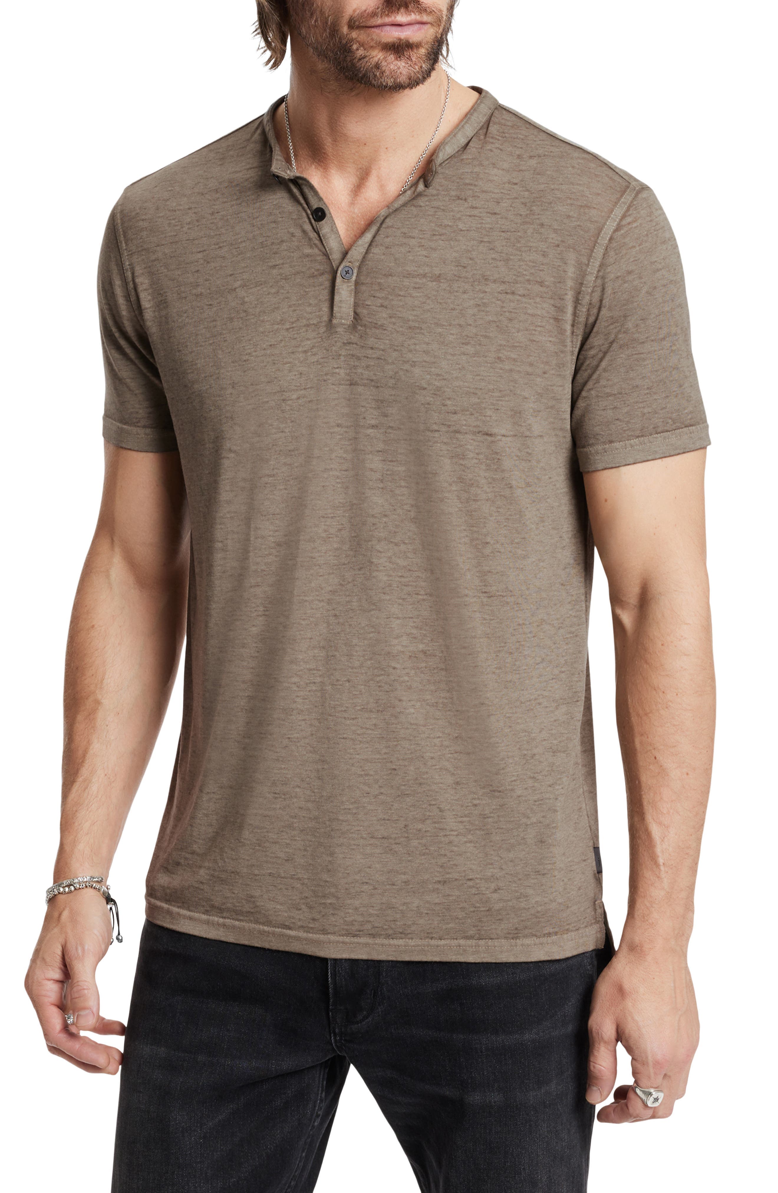 Duke Short Sleeve Slub Henley - image 1