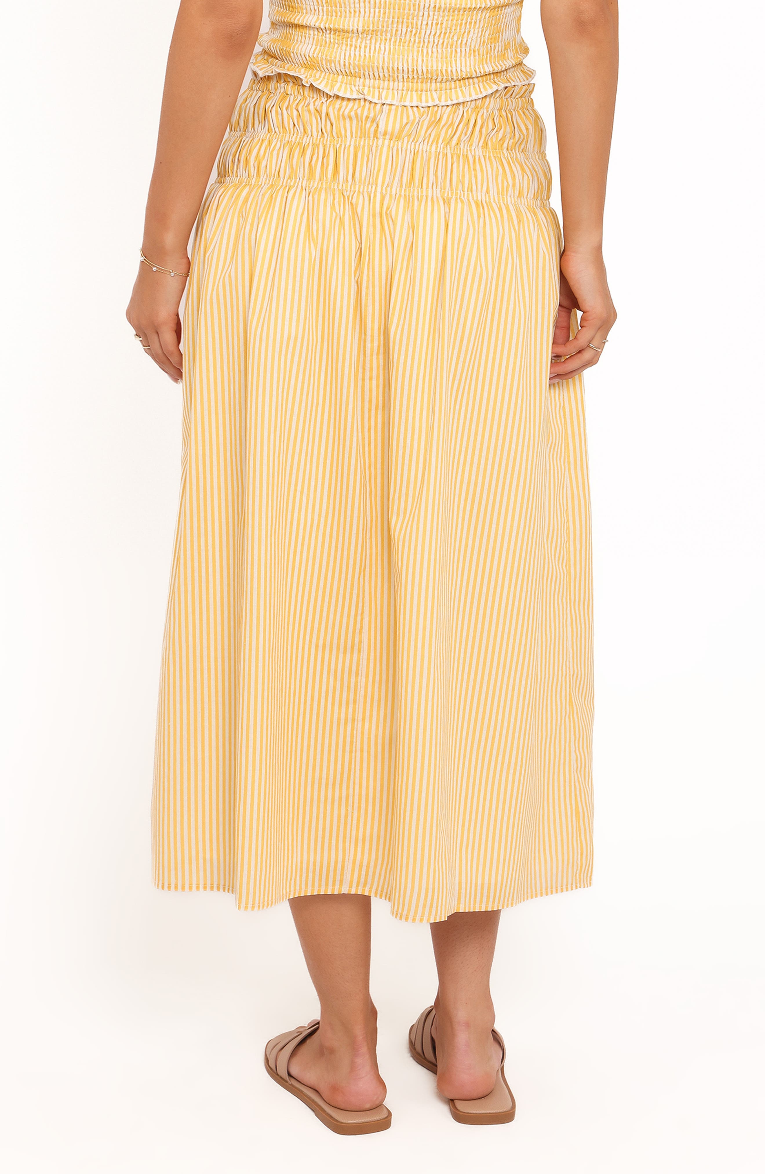 Salome Stripe Cotton Maxi Skirt - image 2