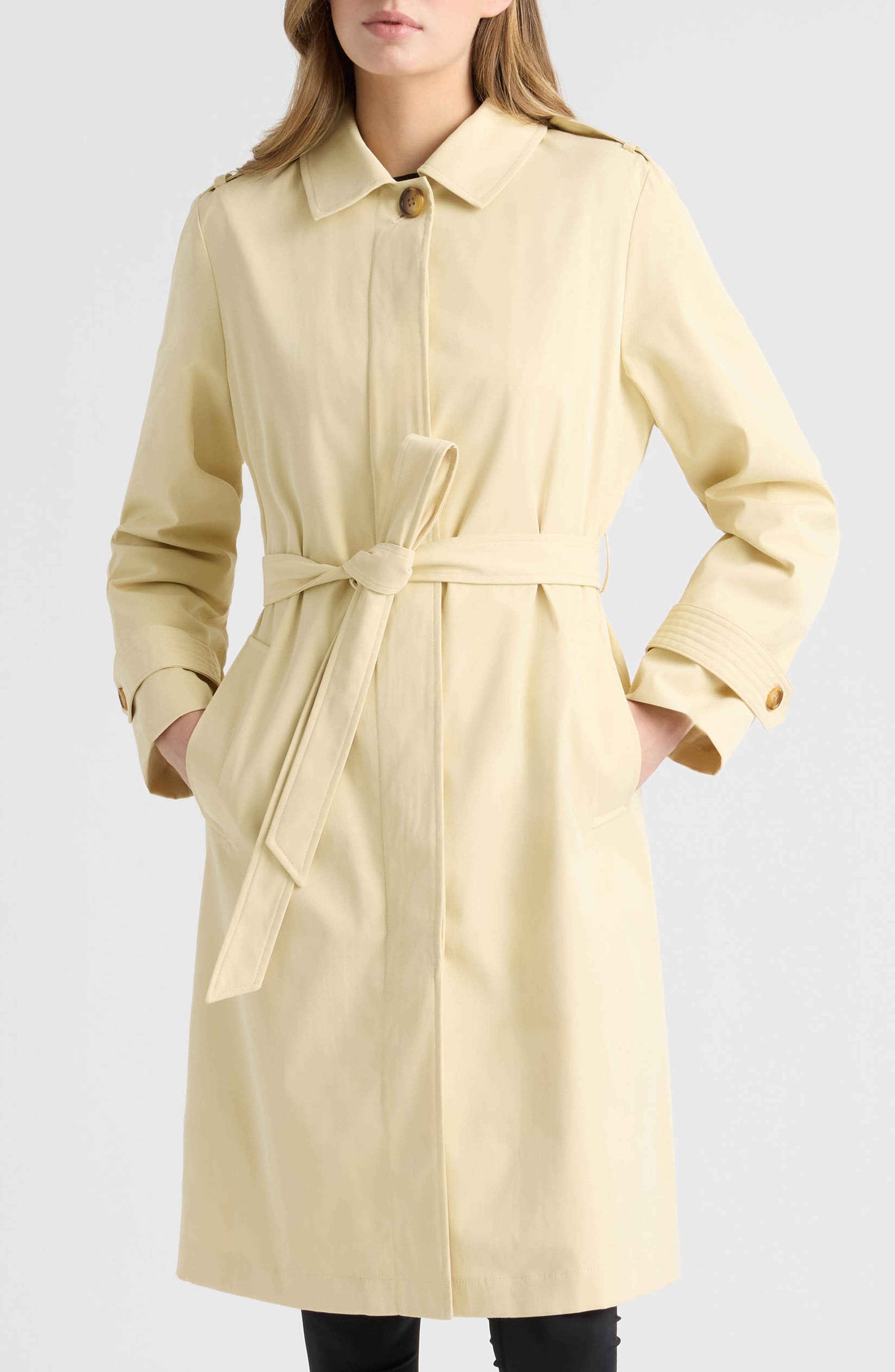 Belted Canvas Trench Coat - image 3