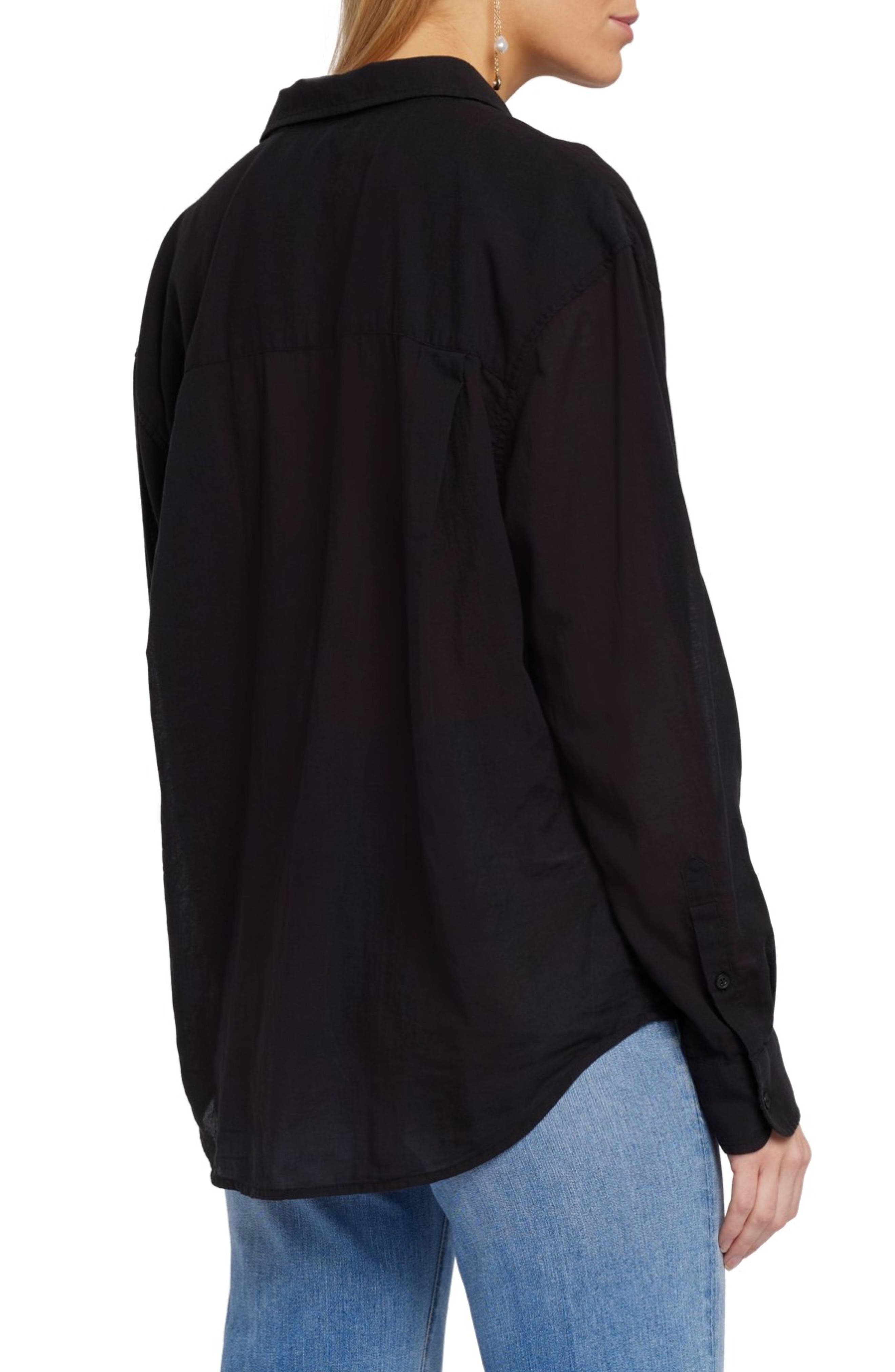 Voile Cotton Button-Down Shirt - image 2