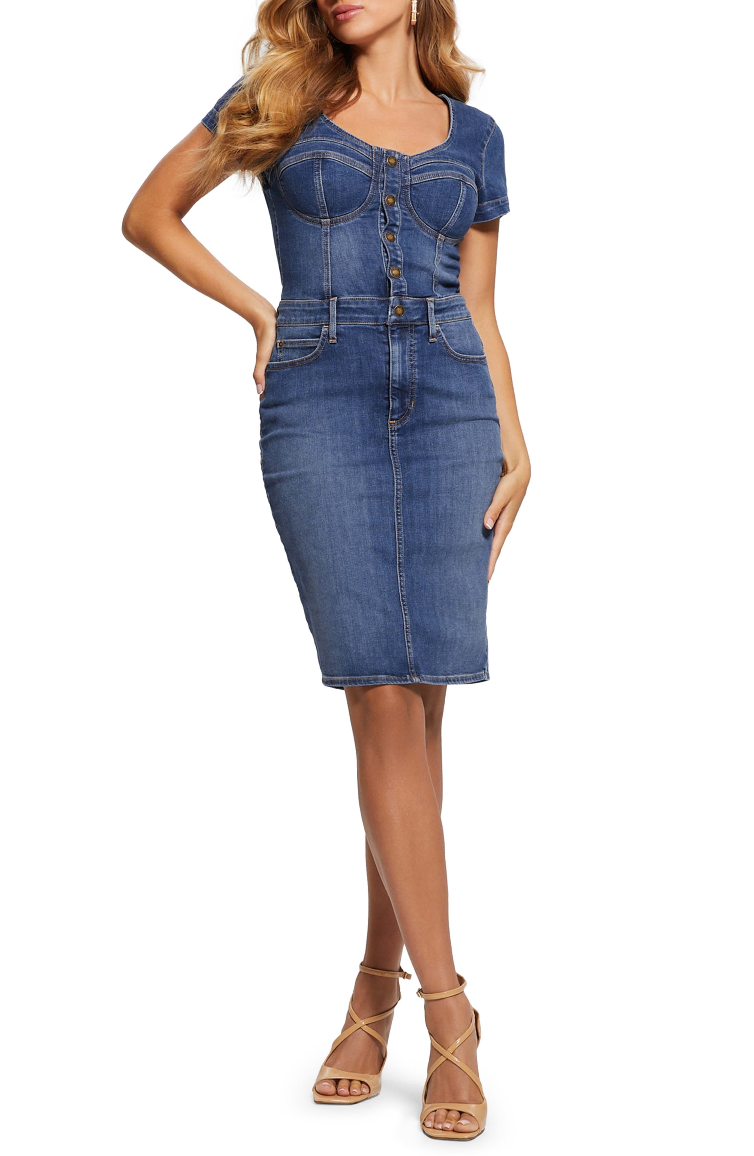 Naomy Denim Dress - image 1