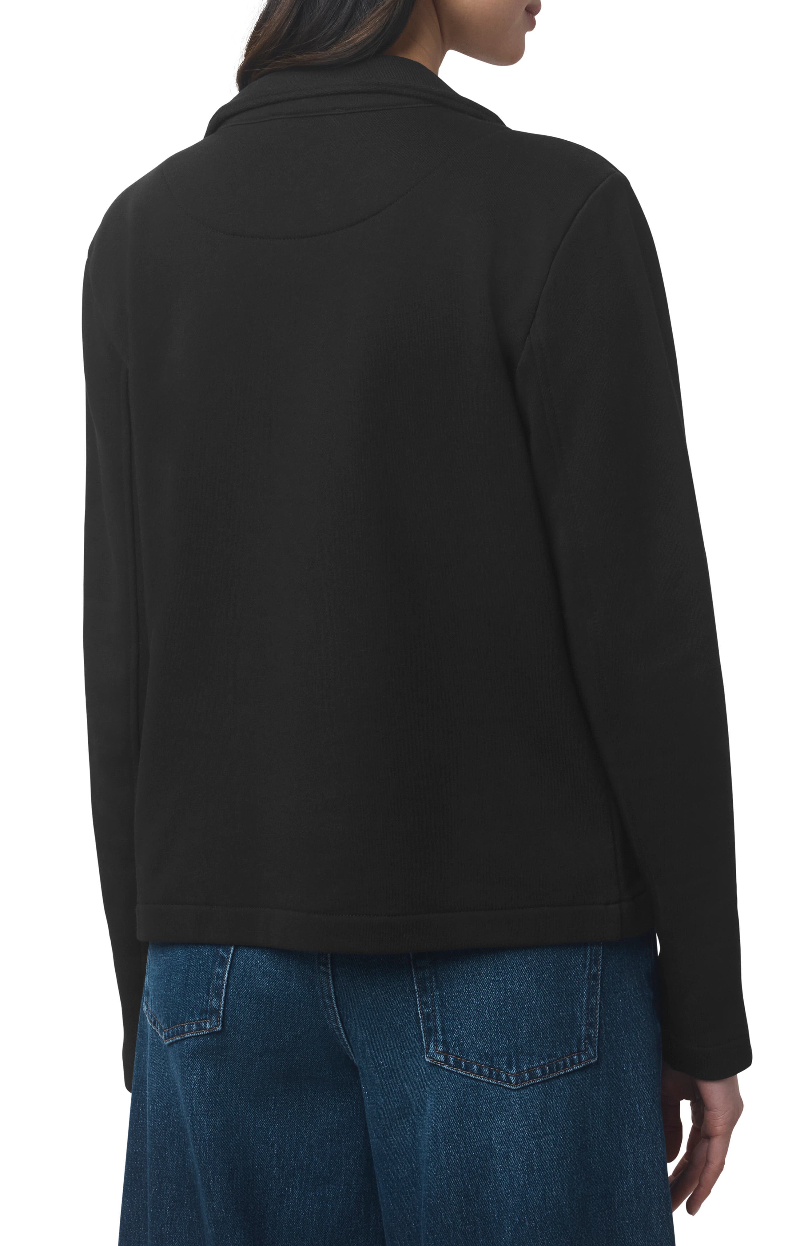 Double Breasted Cotton French Terry Blazer - image 2