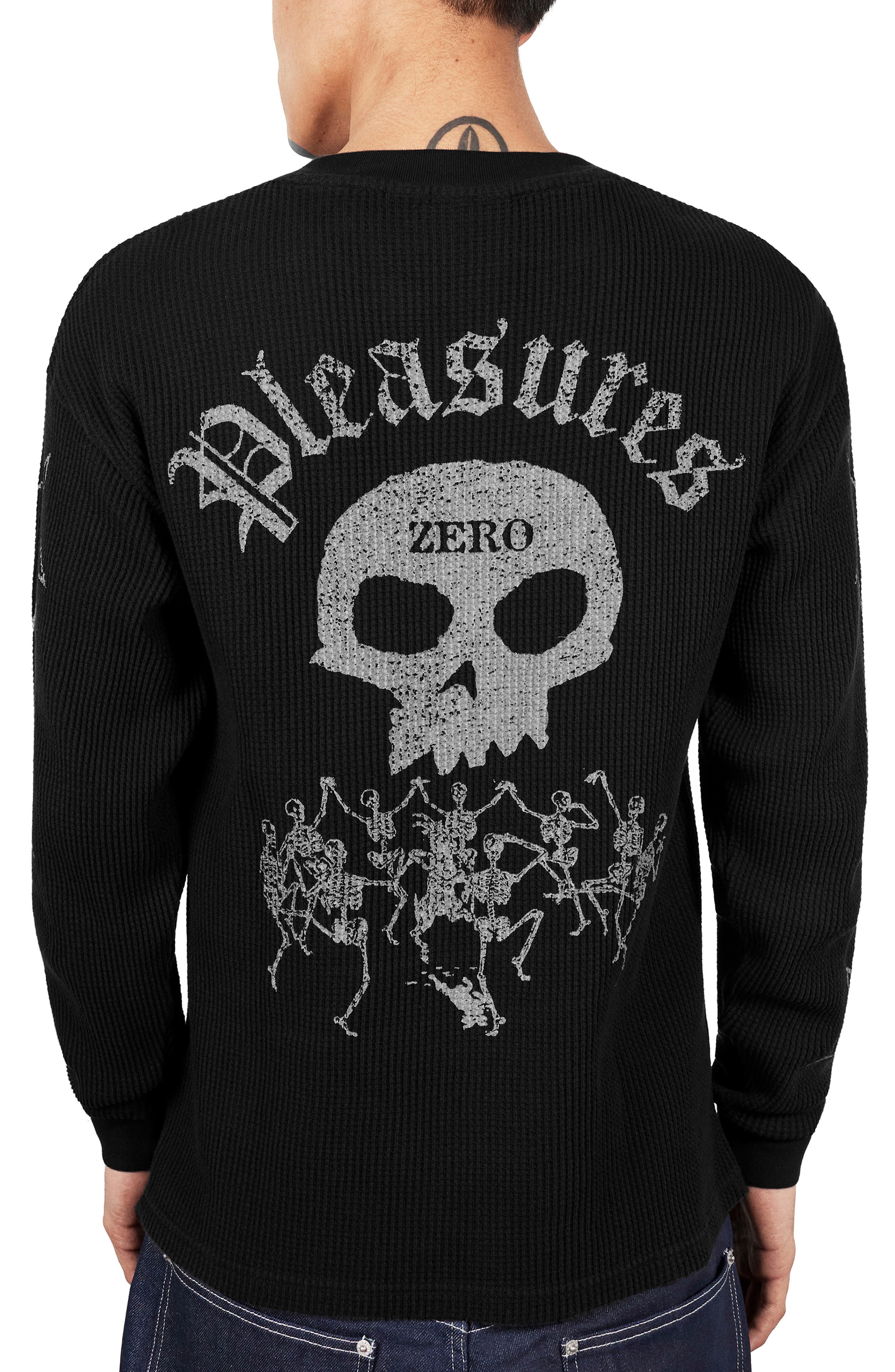 X Zero Skateboards Misled Thermal Graphic Long Sleeve T-Shirt - image 2