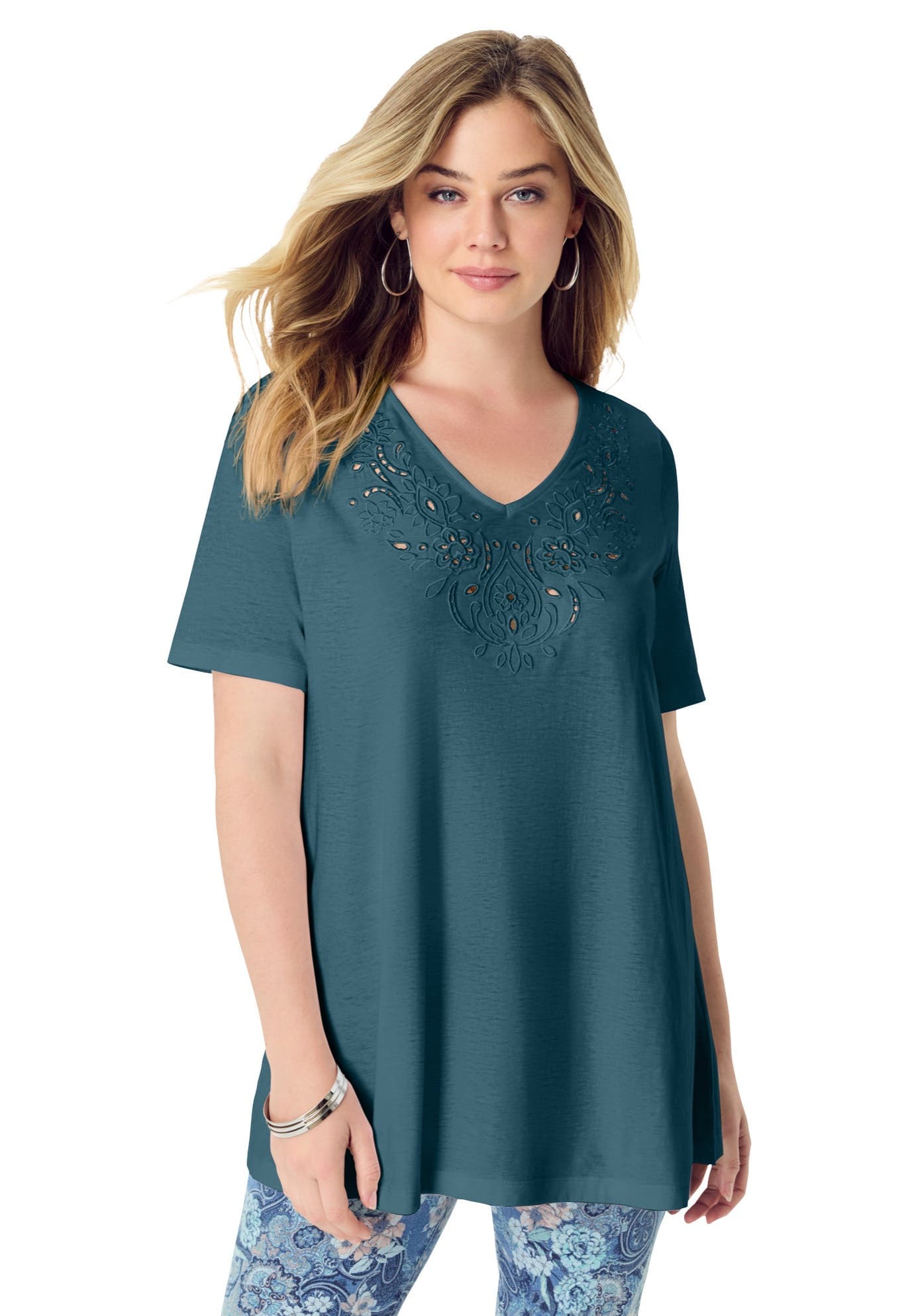 Eyelet Swing Tee - image 3