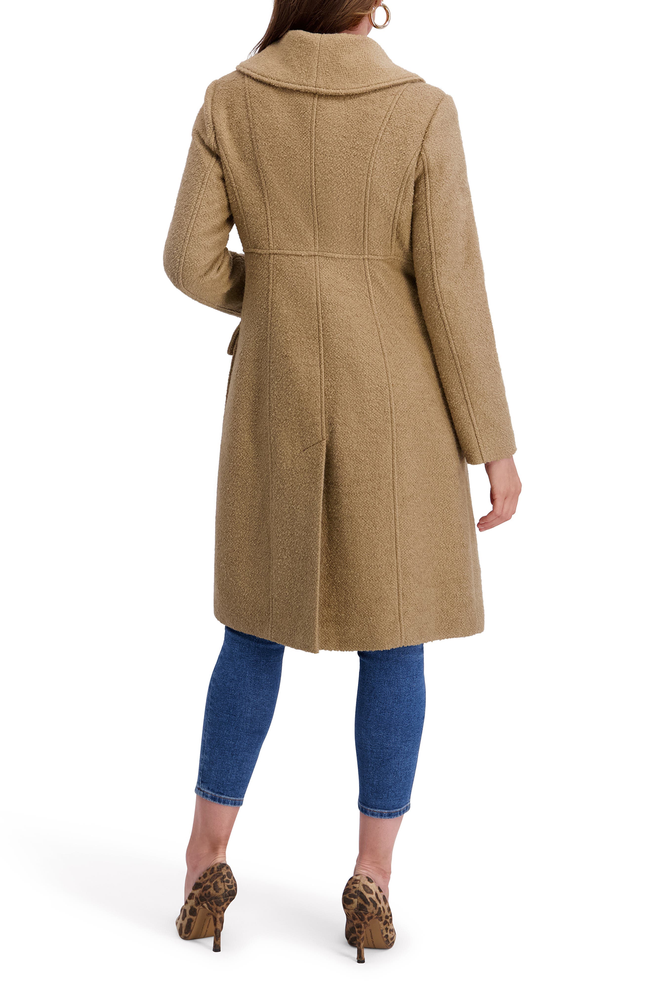 Double Breasted Boucle Walker Coat - image 2