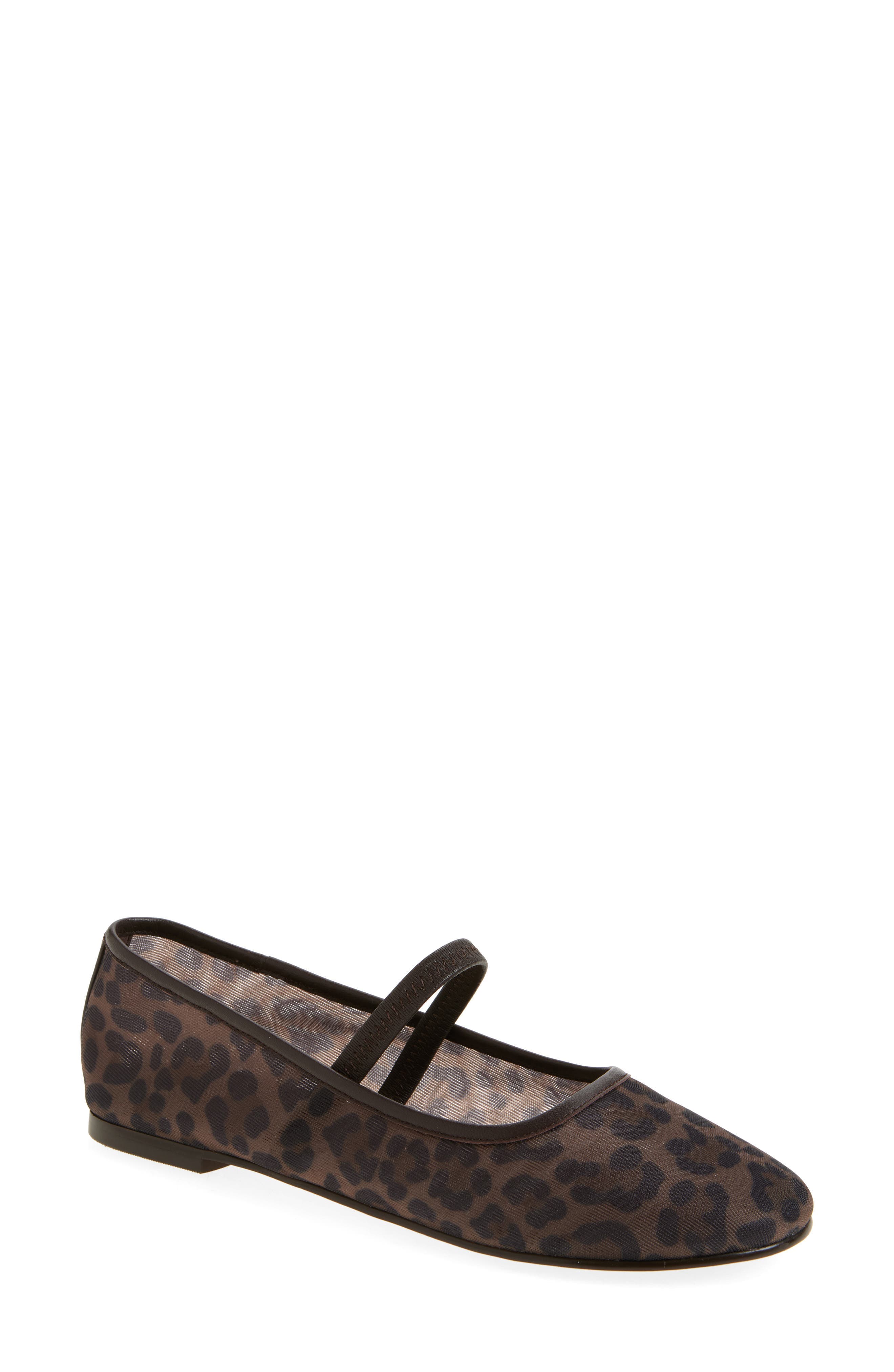 The Greta Leopard Mesh Ballet Flat - image 1