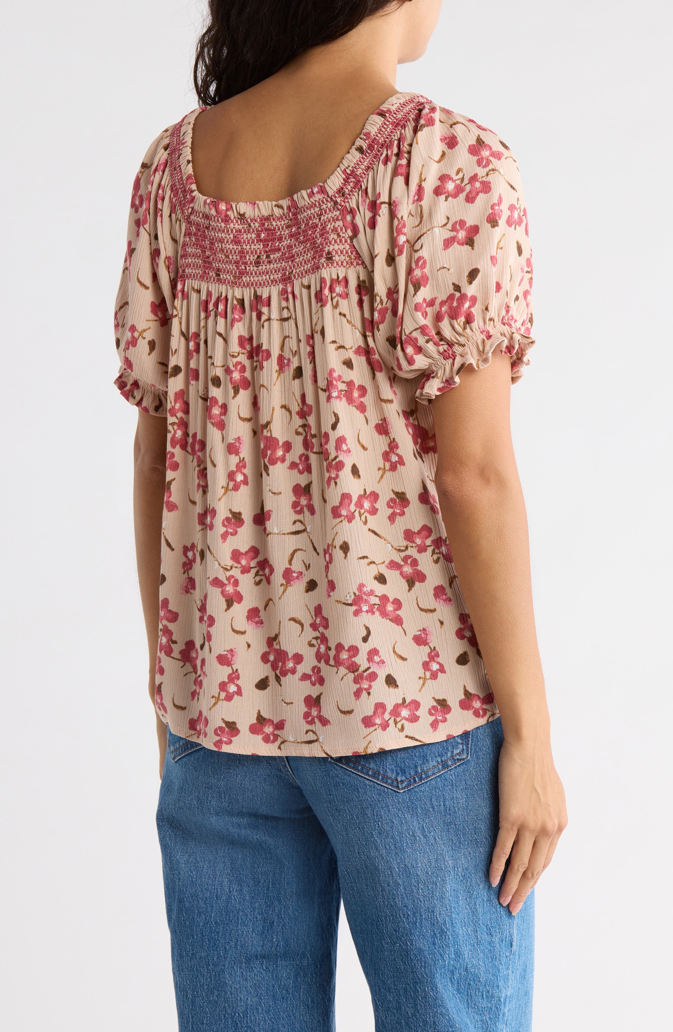 Print Peasant Top - image 4