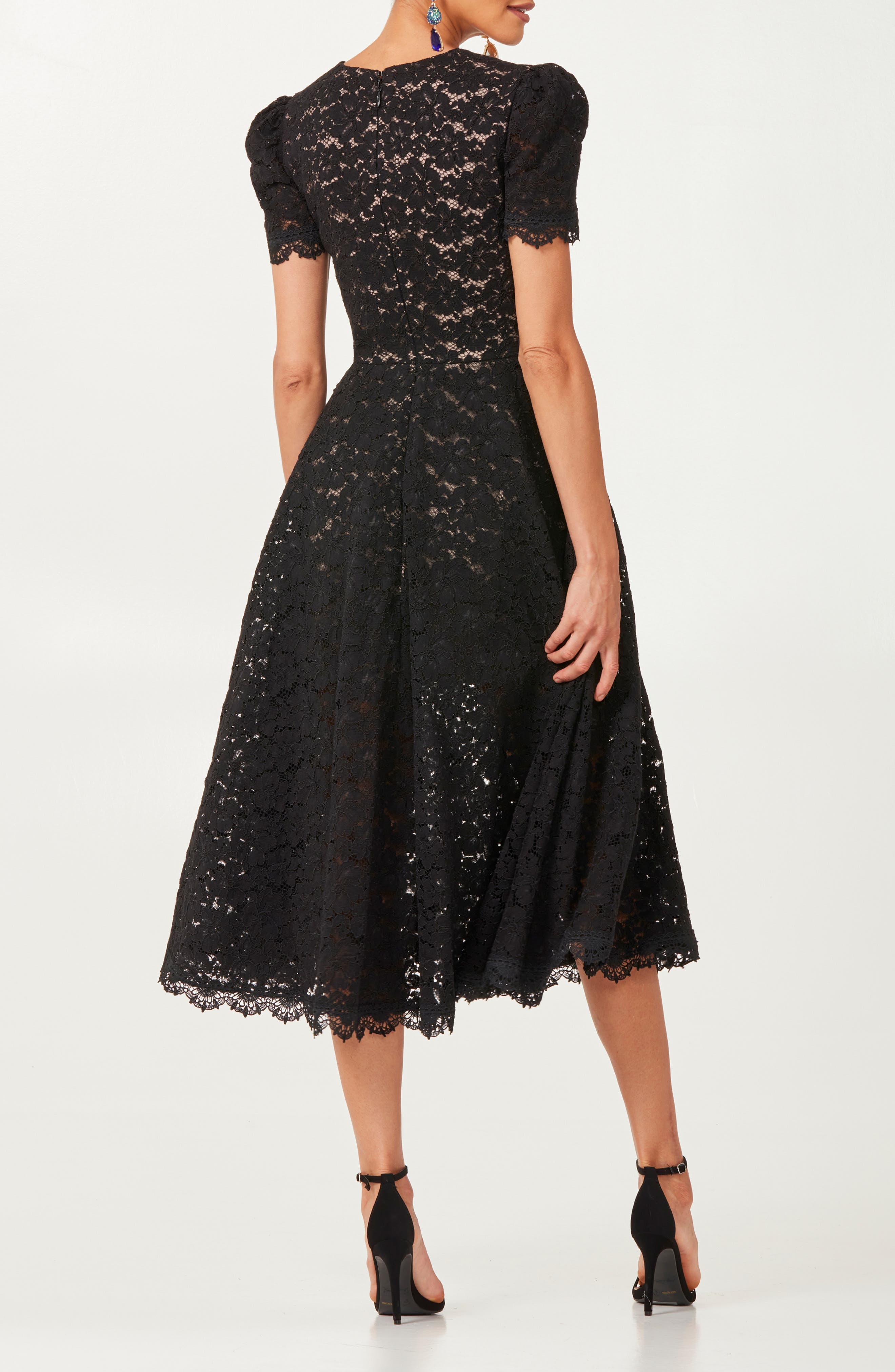 Amy Embroidered Lace Midi Dress - image 2
