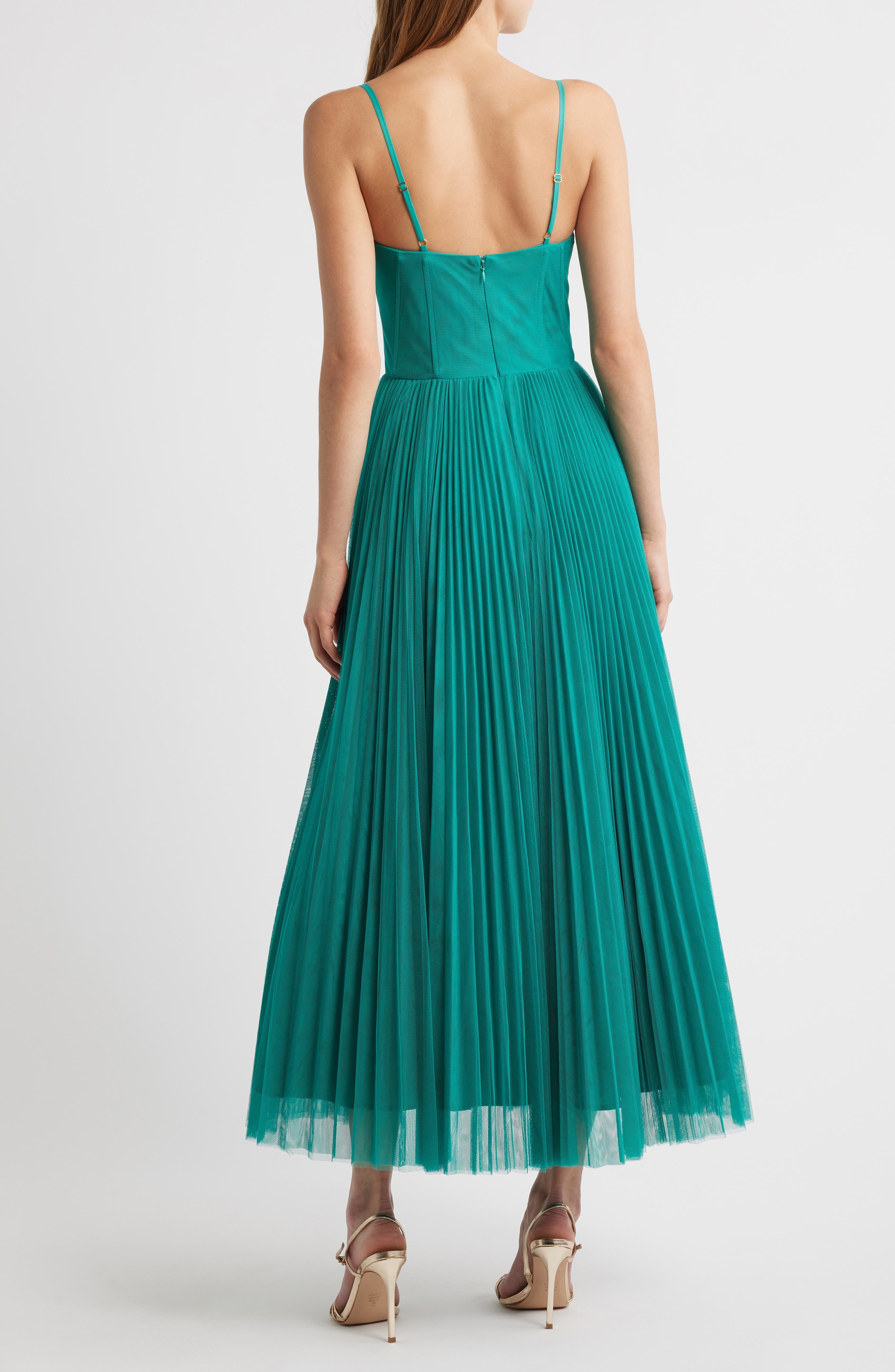 Pleated Cocktail Dress - image 2