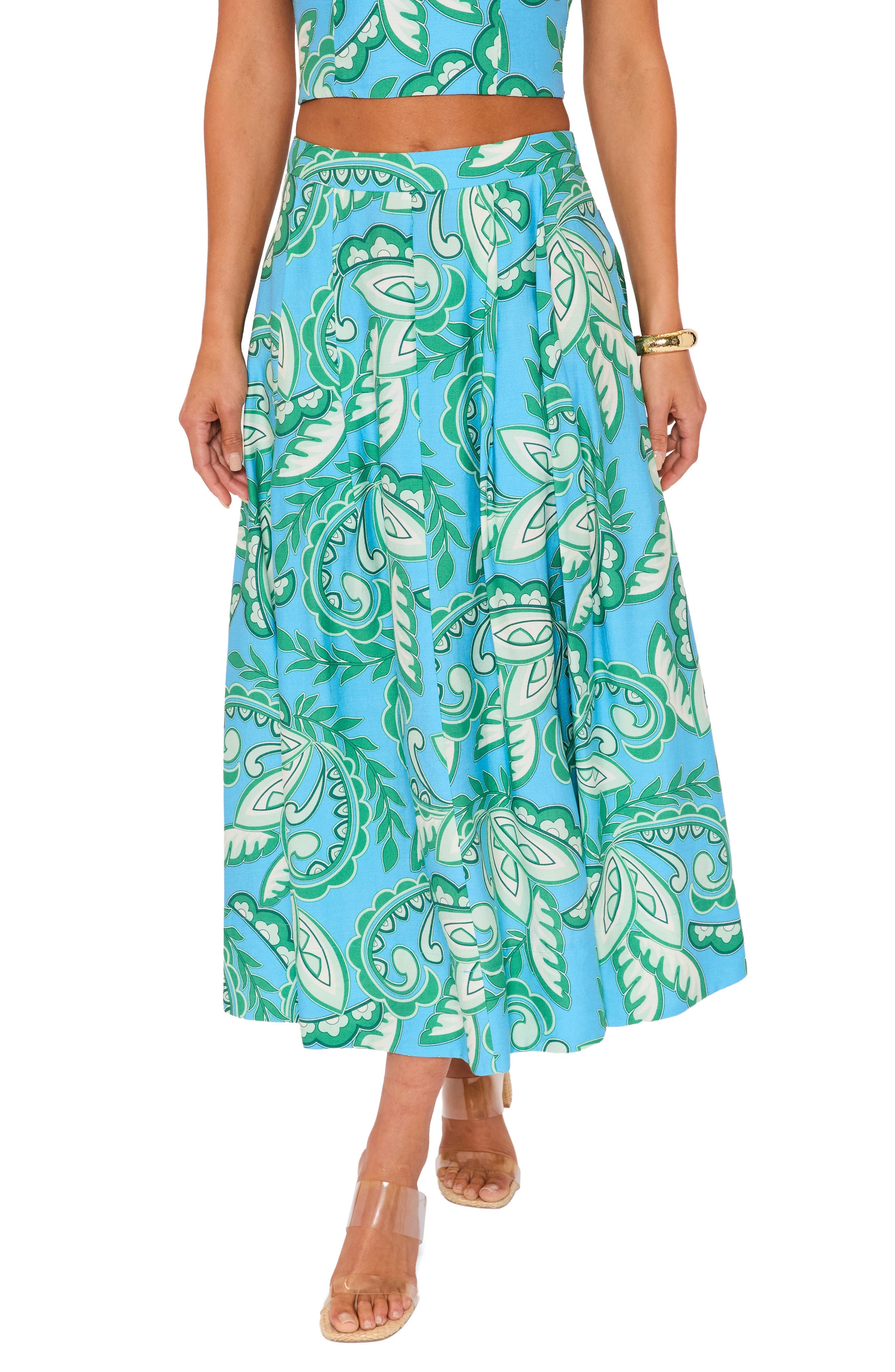 Florence Abstract Paisley Skirt - image 1