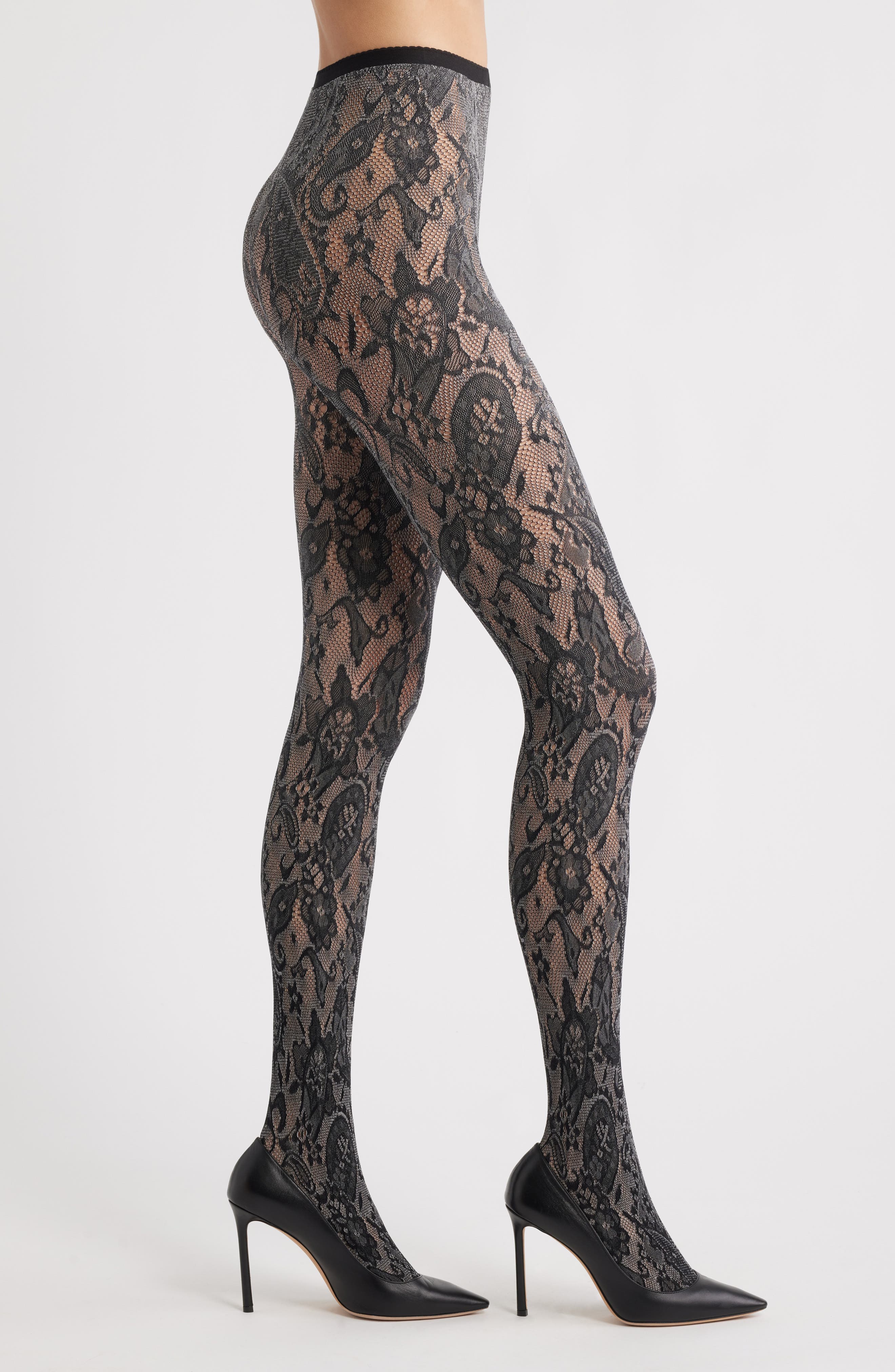 Fleur Lace Tights - image 1