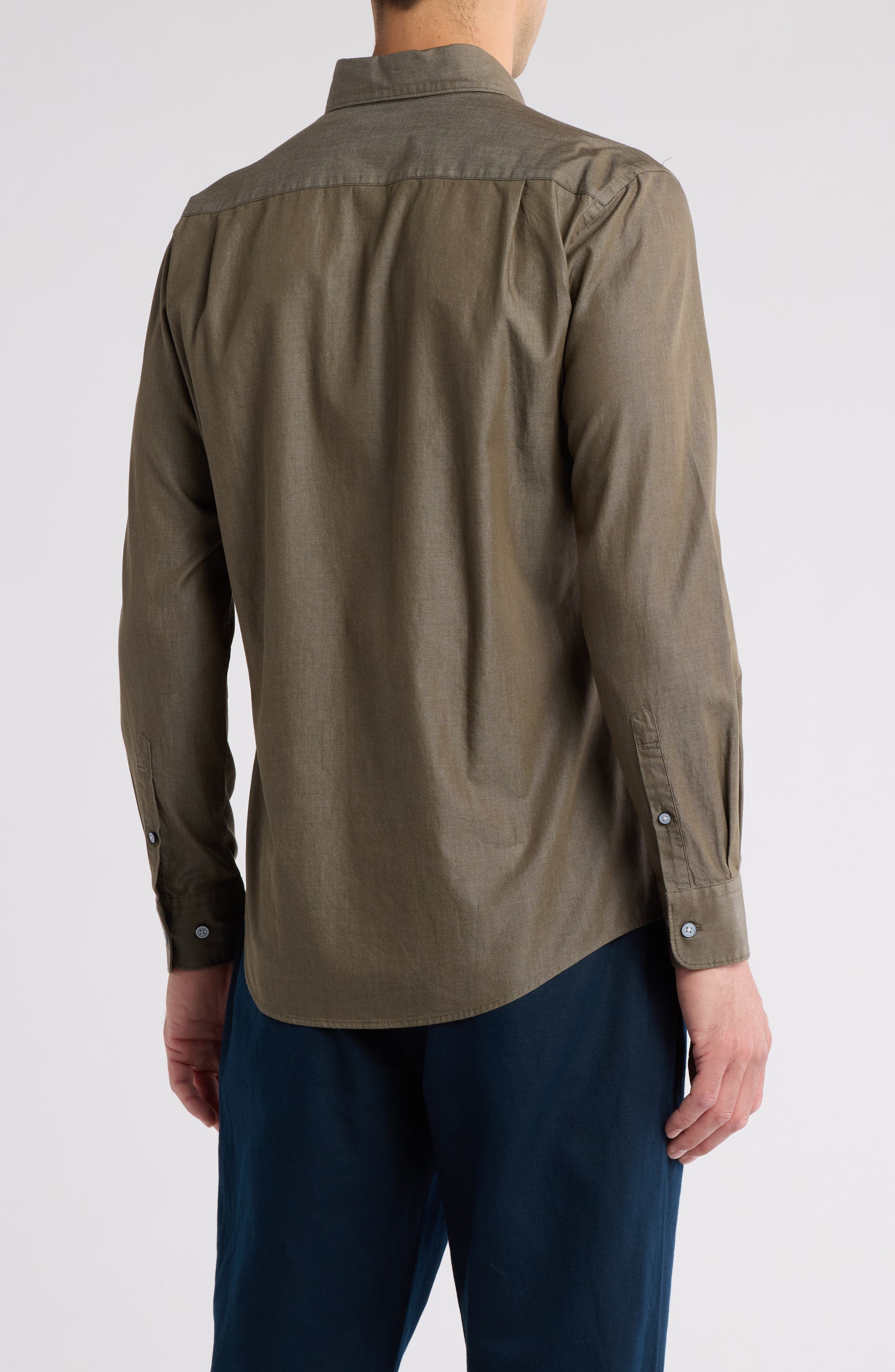 Sunrise Beach Sports Fit Cotton Button-Up Shirt - image 2