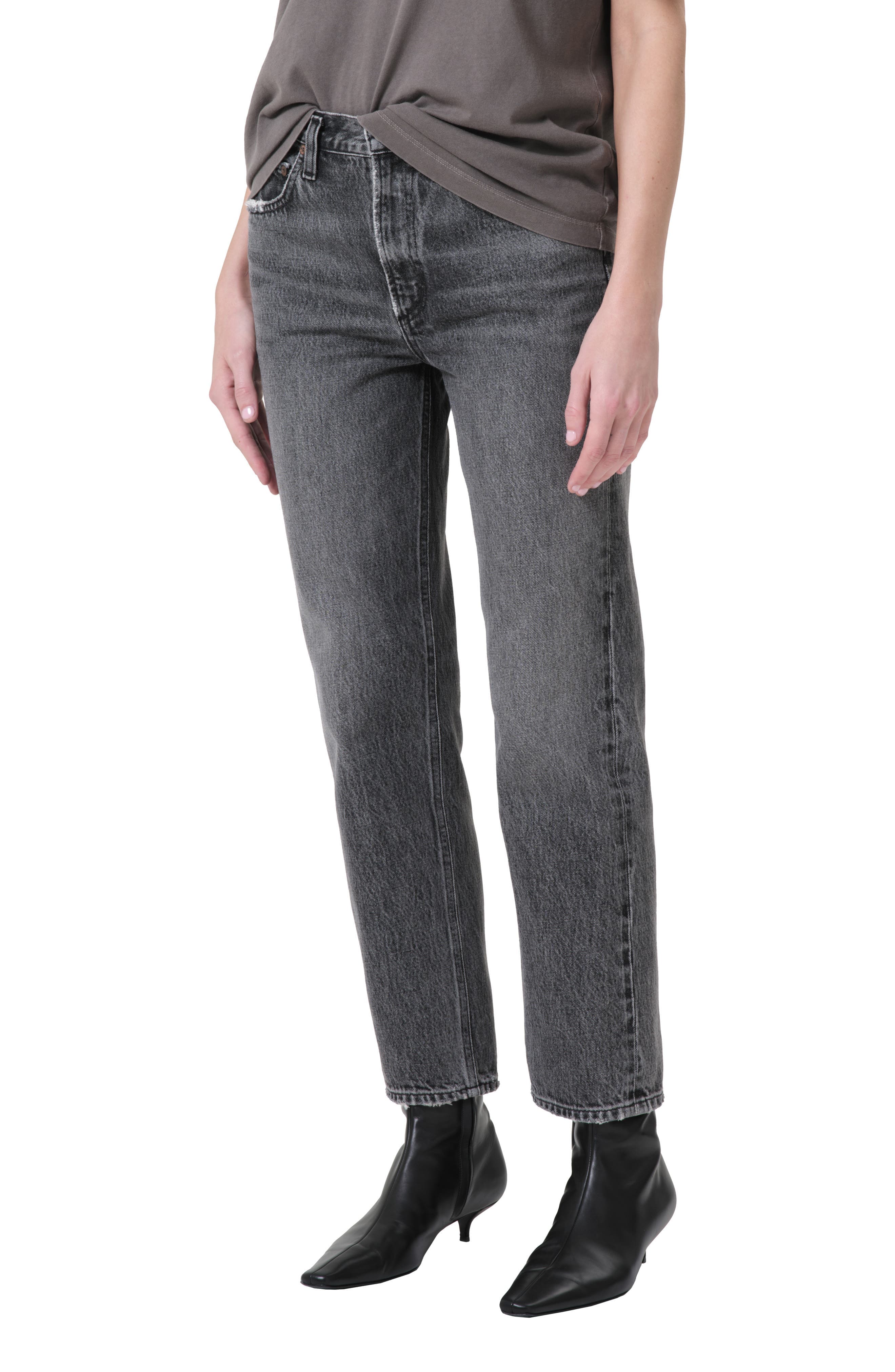 Valen High Waist Ankle Straight Leg Jeans - image 1