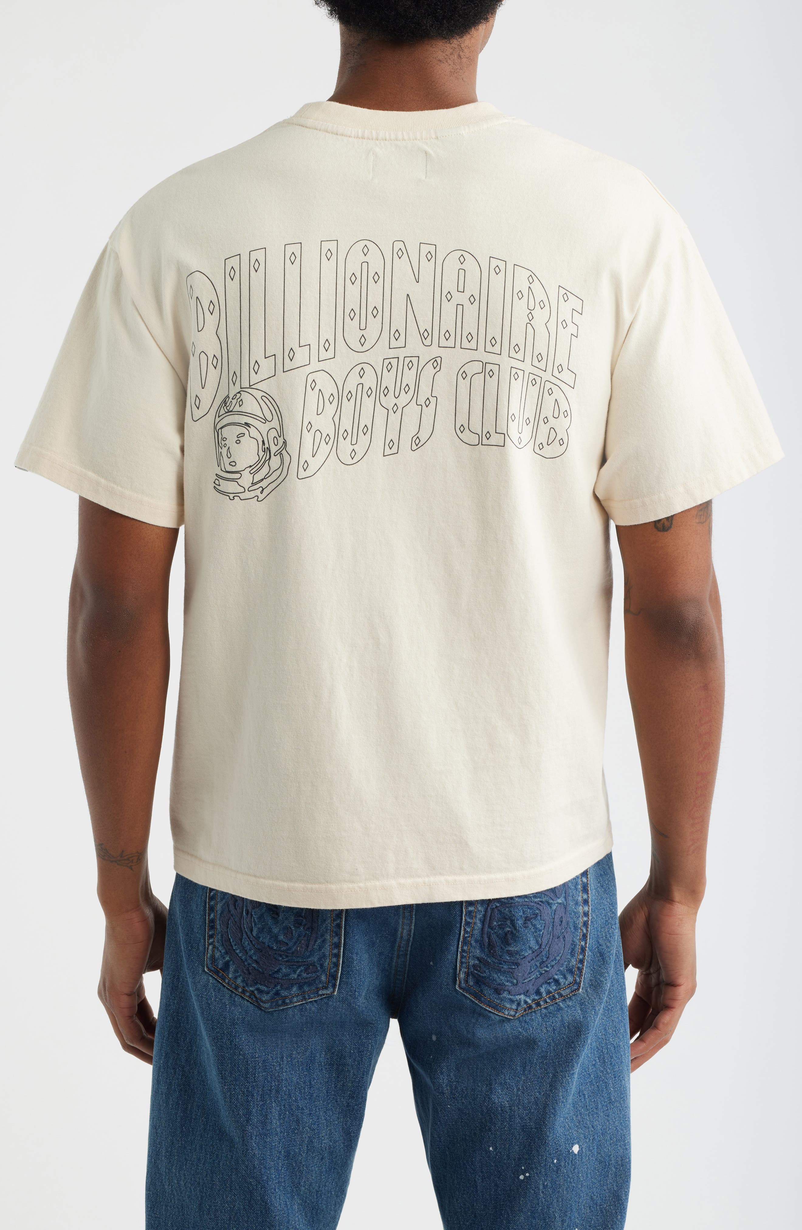 BB Faded Helmet Cotton Graphic T-Shirt - image 4