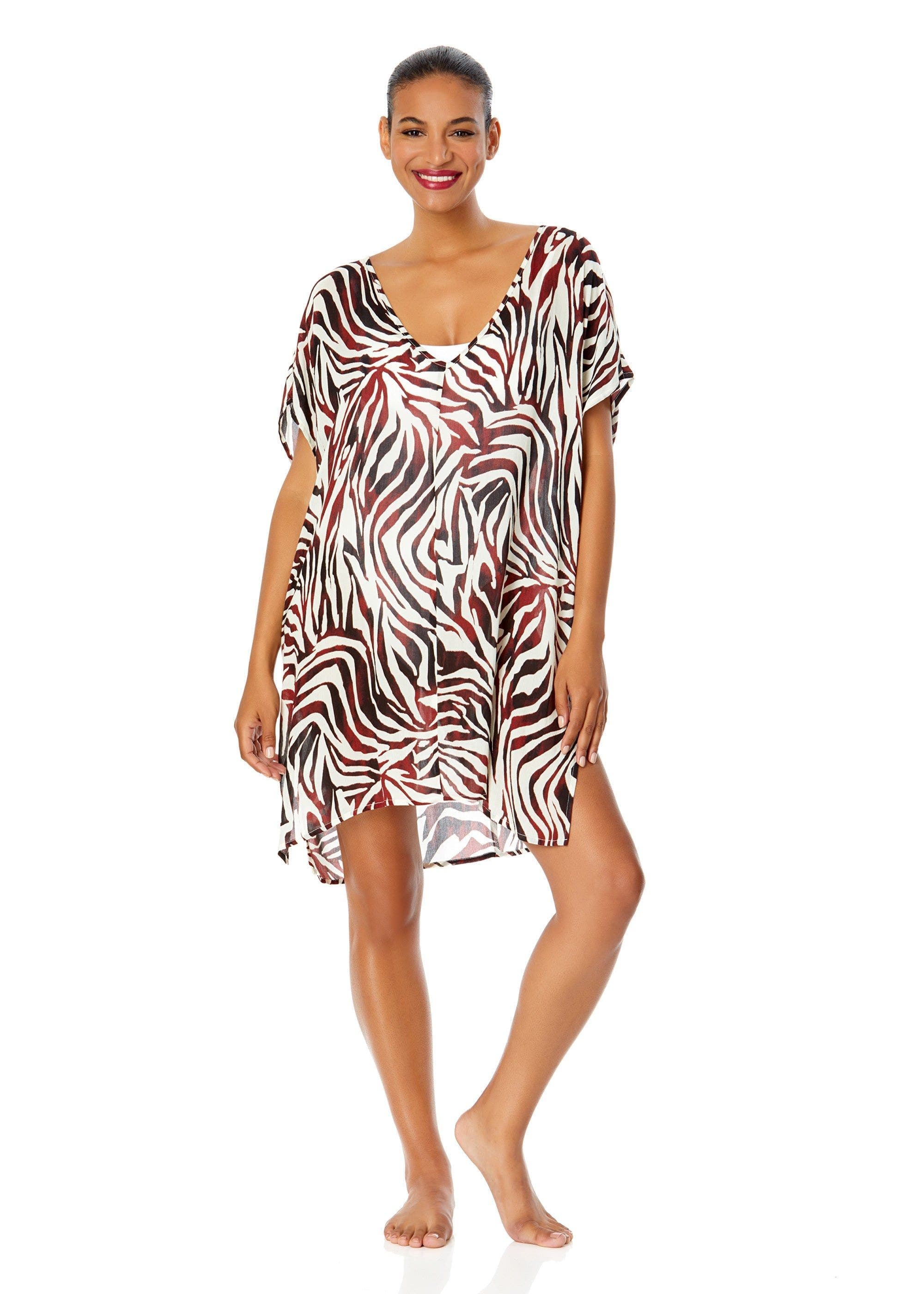 Women's Tiger Dance Easy Tunic Swimsuit Cover Up - image 2