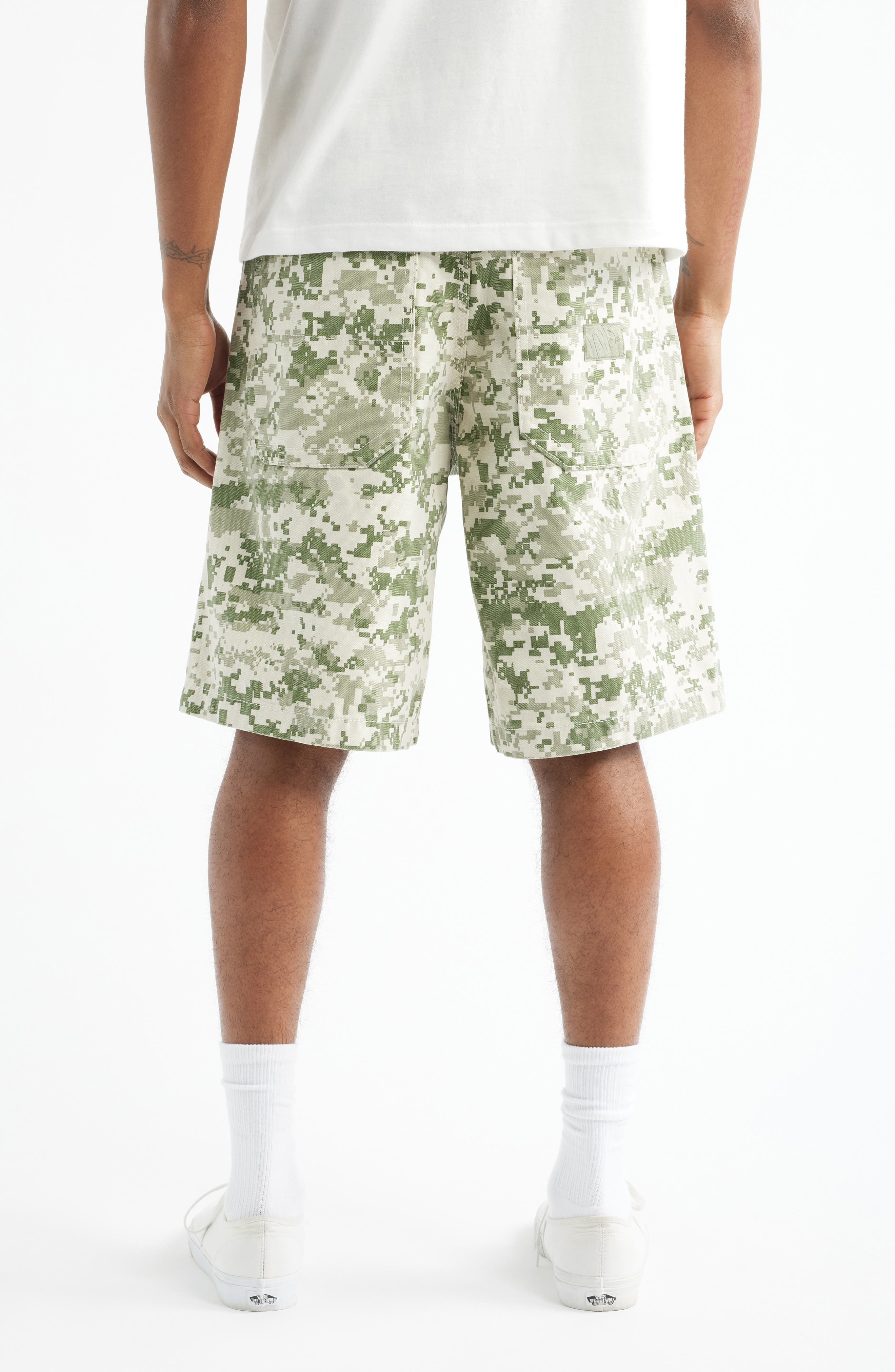 Pixel Camo Cotton Canvas Shorts - image 2