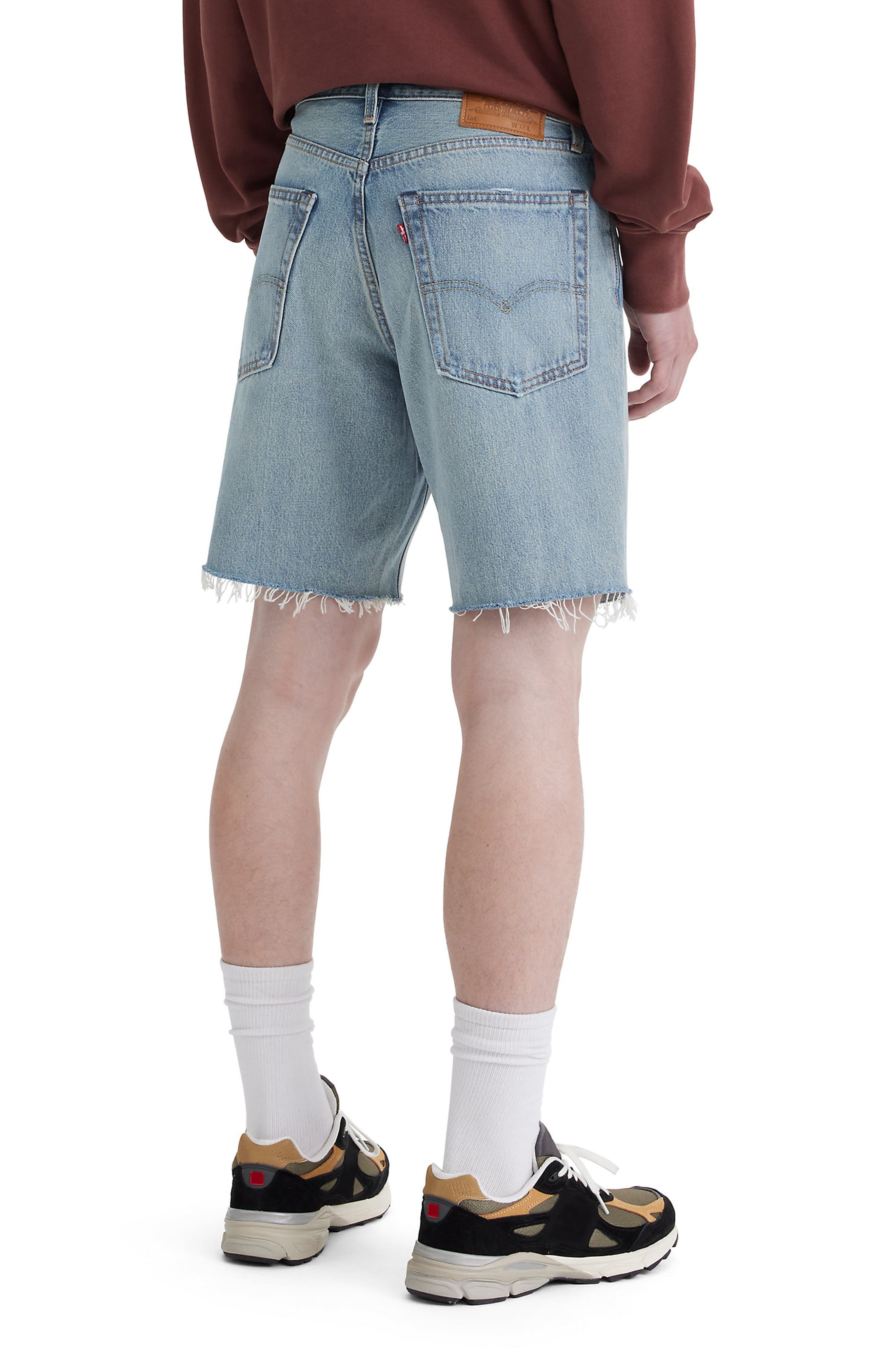 468 Loose Raw Hem Denim Shorts - image 2