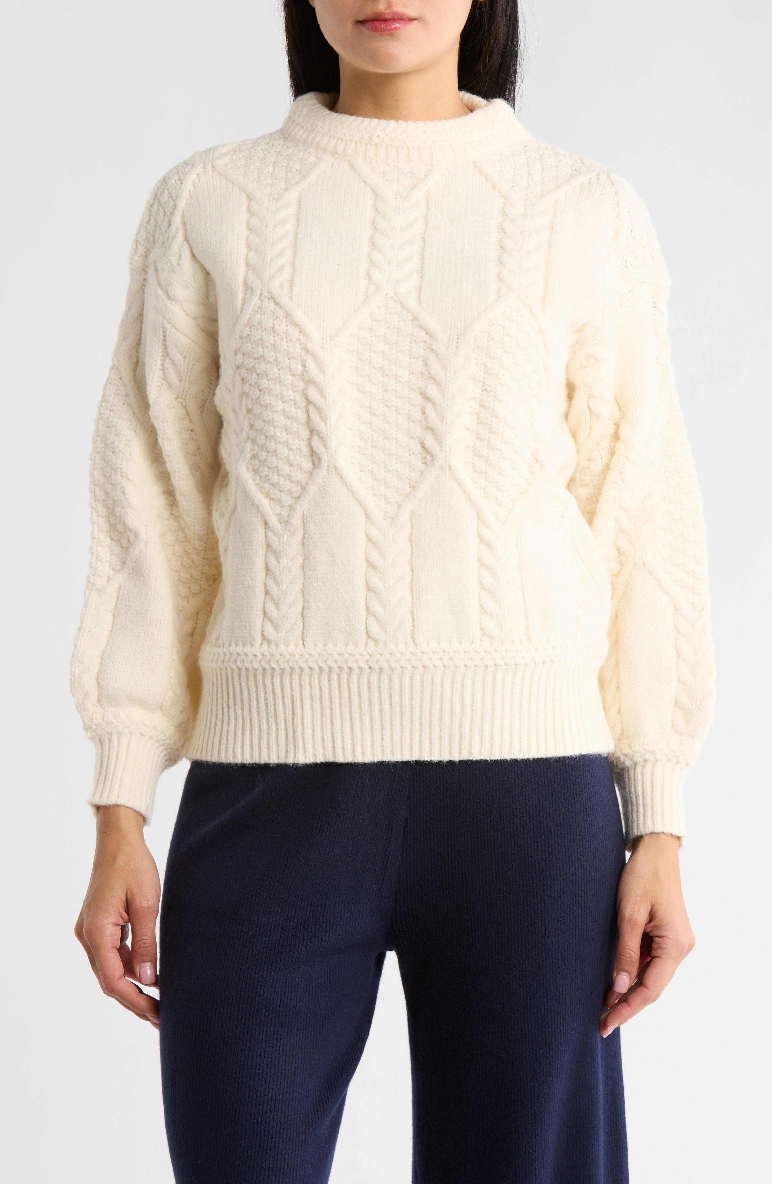 Julia Cable Knit Sweater - image 1