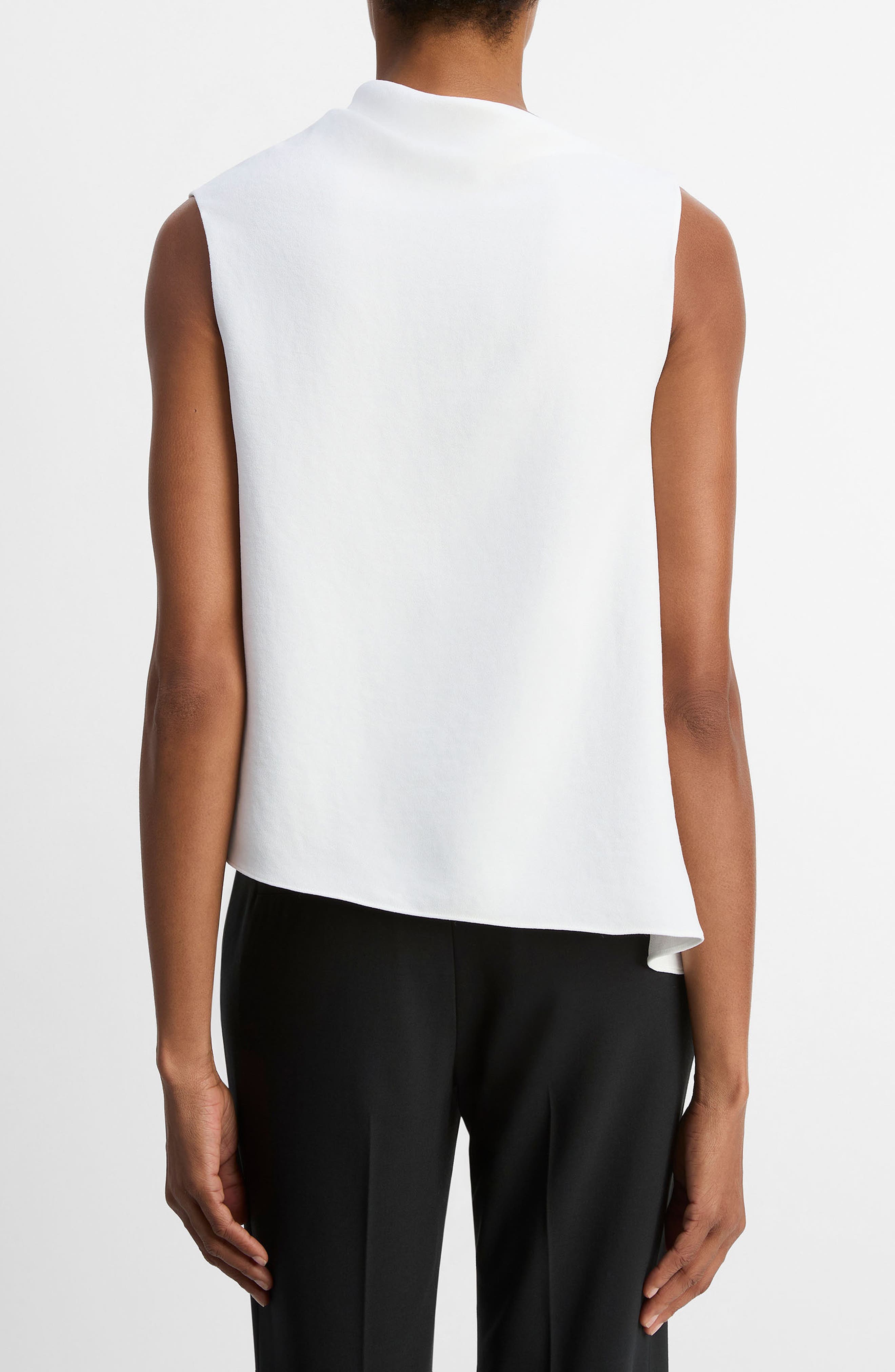 Asymmetric Drape Sleeveless Top - image 2