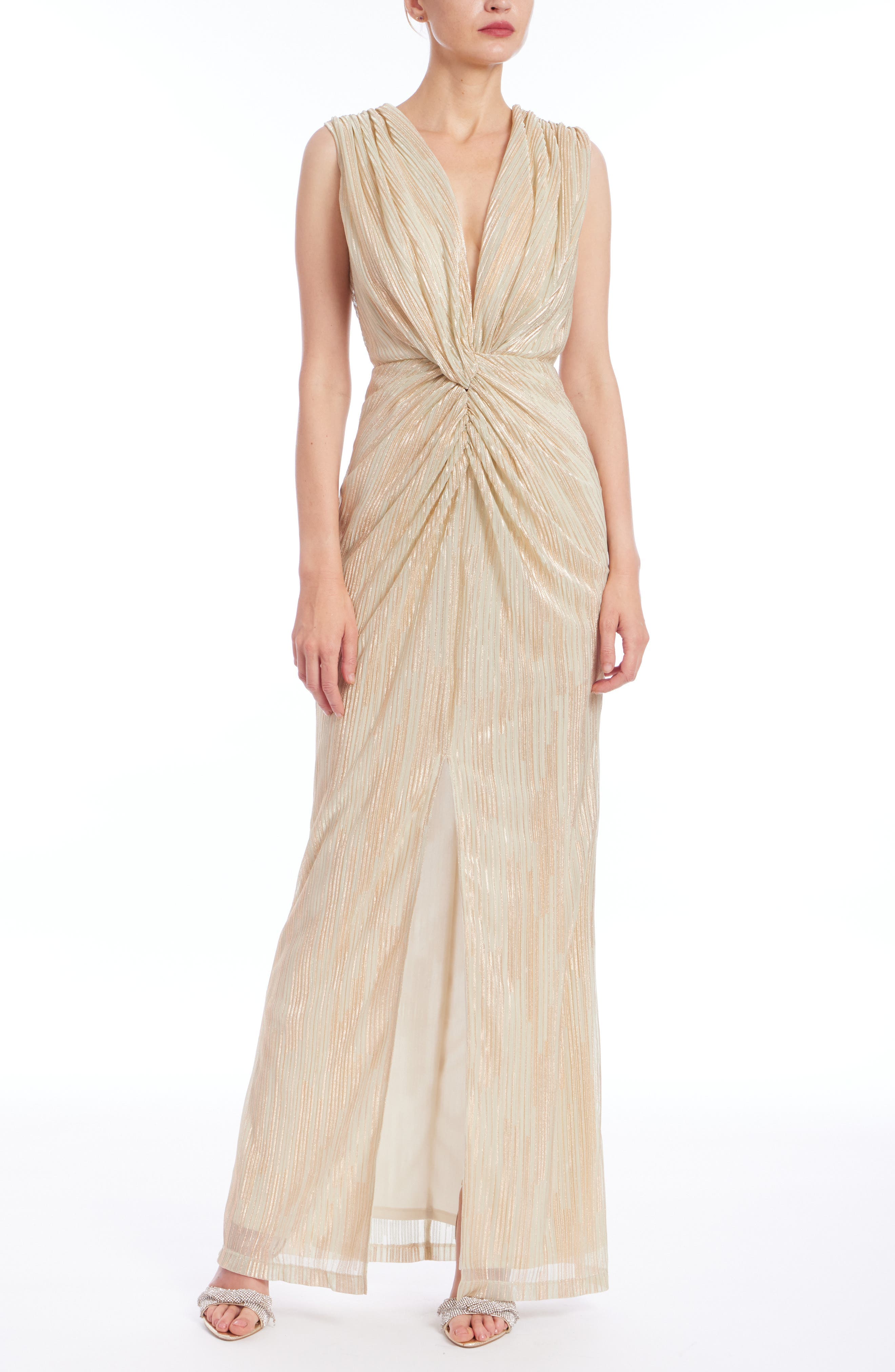 Knot Front Sleeveless Gown - image 1