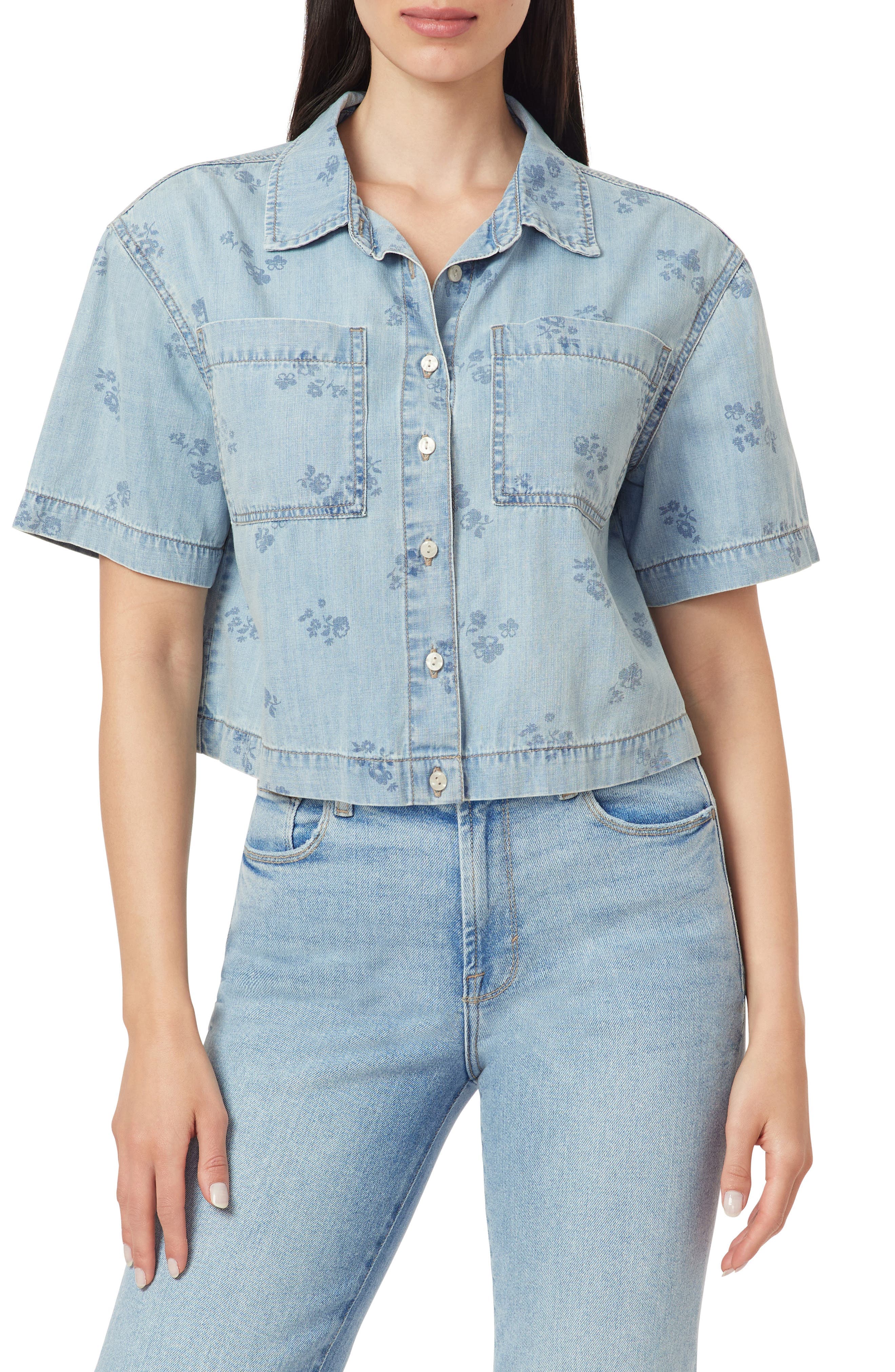 Embroidered Camp Shirt - image 1