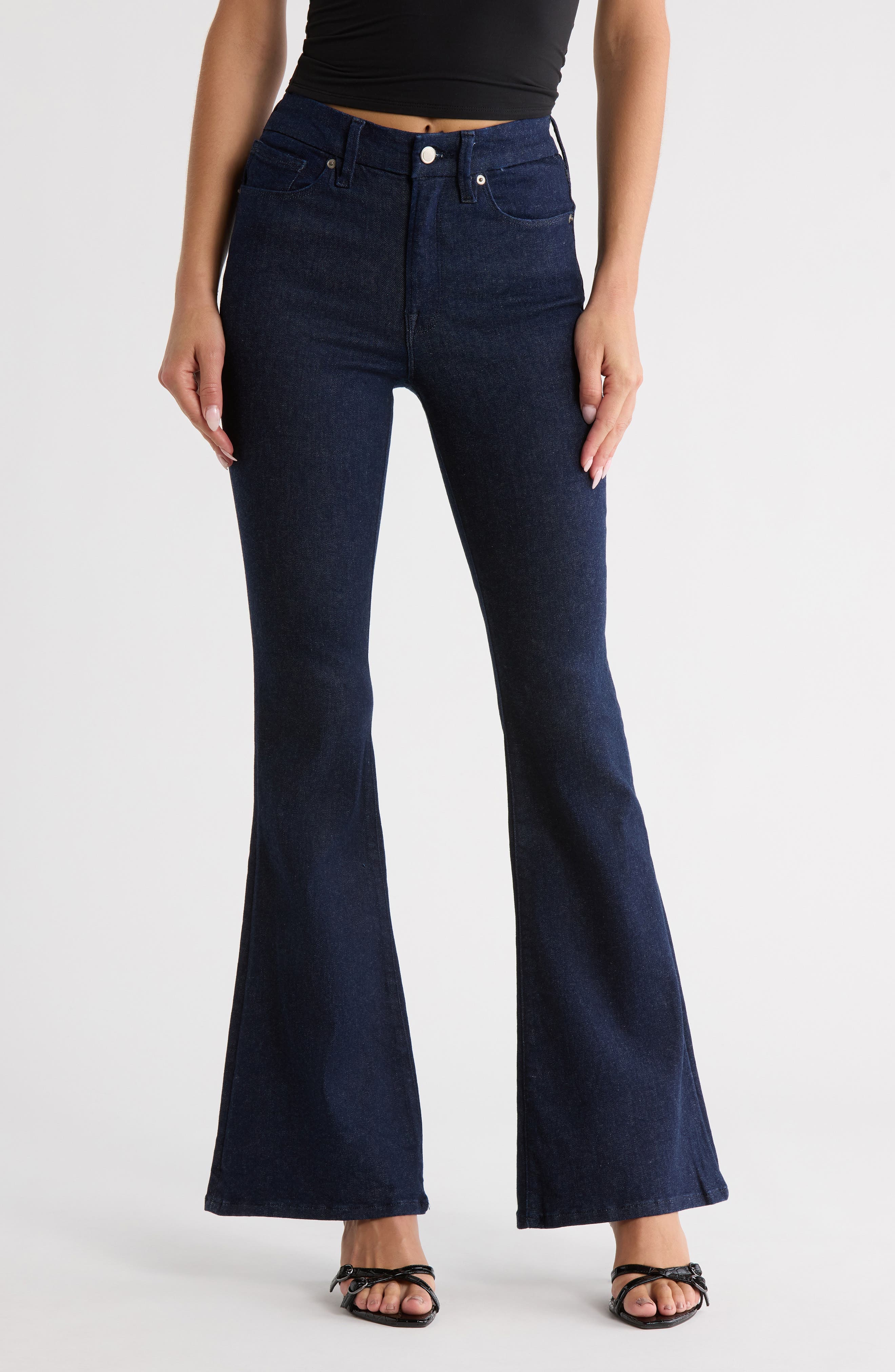 Always Fits Good Distressed Flare Jeans - image 1