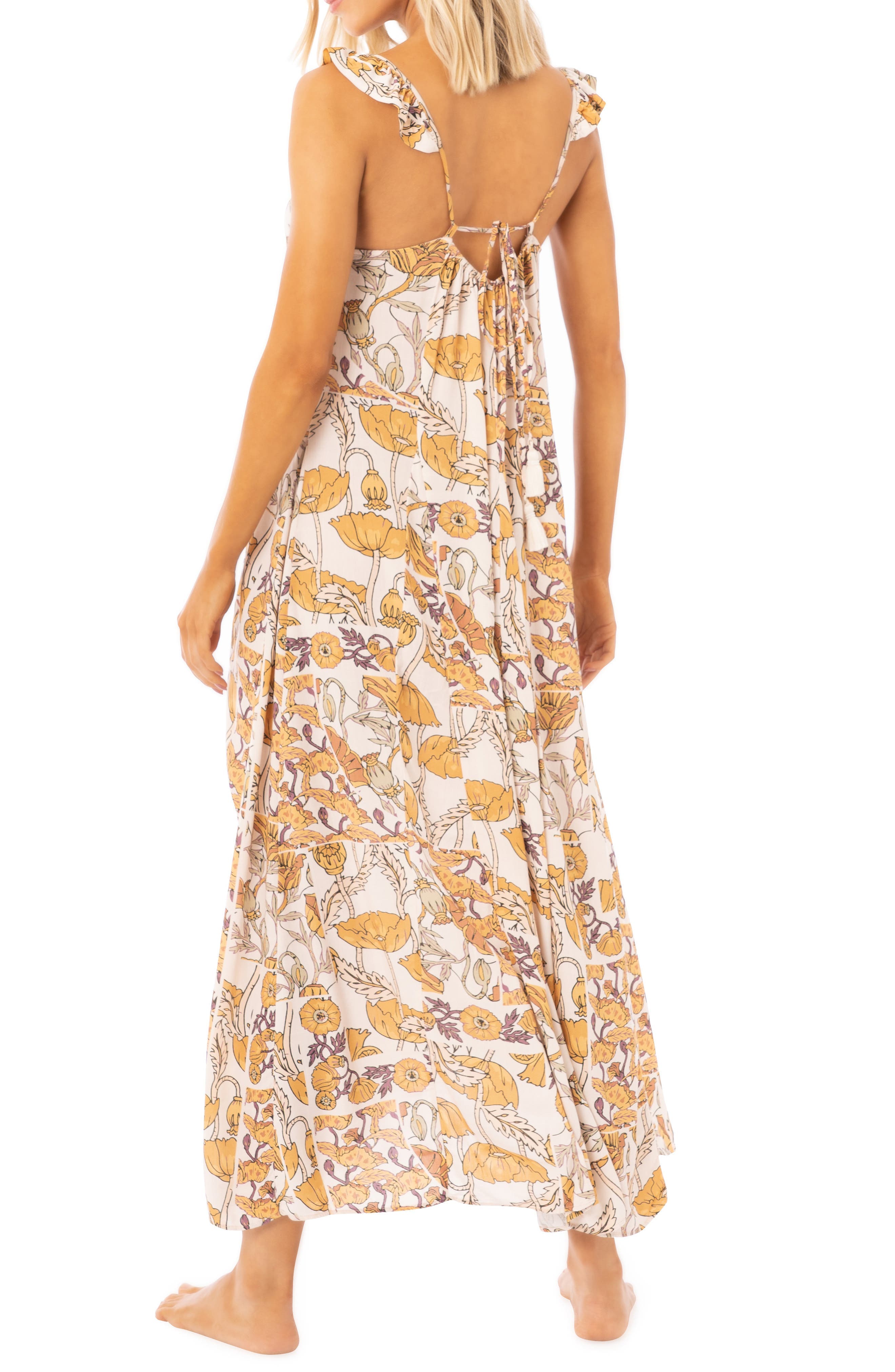 Annie Antique Botanical Cover-Up Dress - image 2