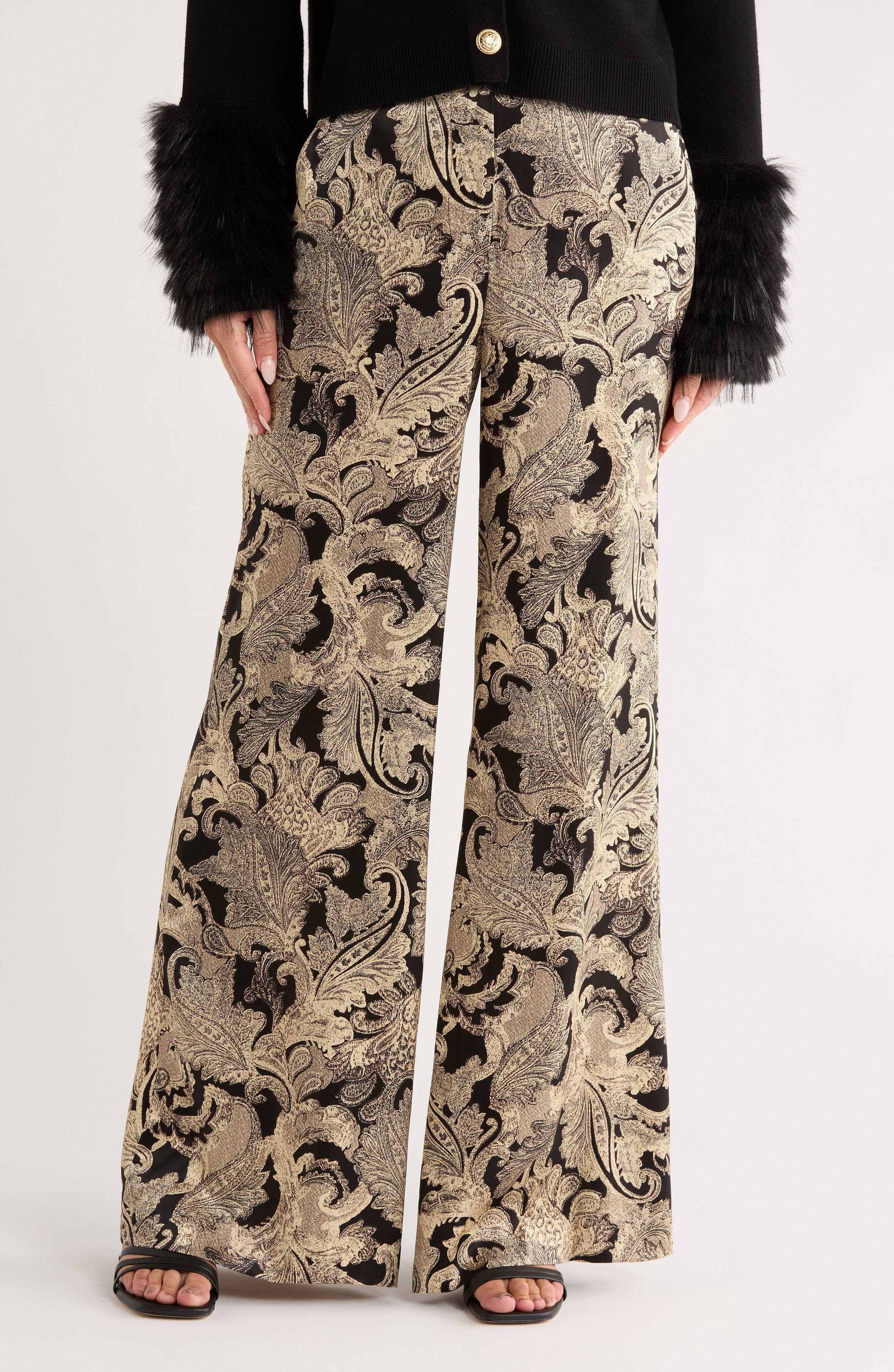 Pilar Silk Wide Leg Pants - image 1