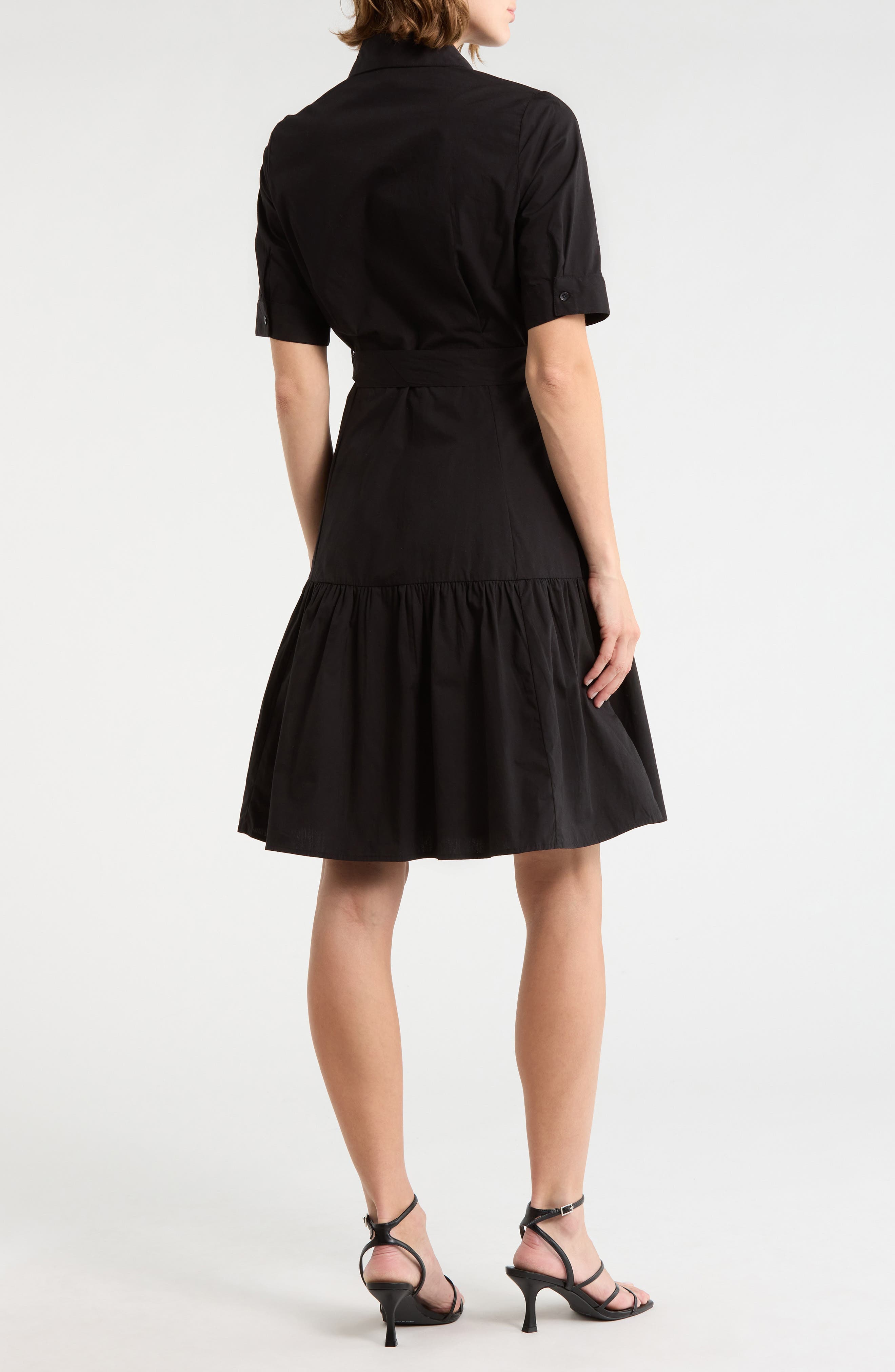 Short Sleeve Cotton Shirtdress - image 2