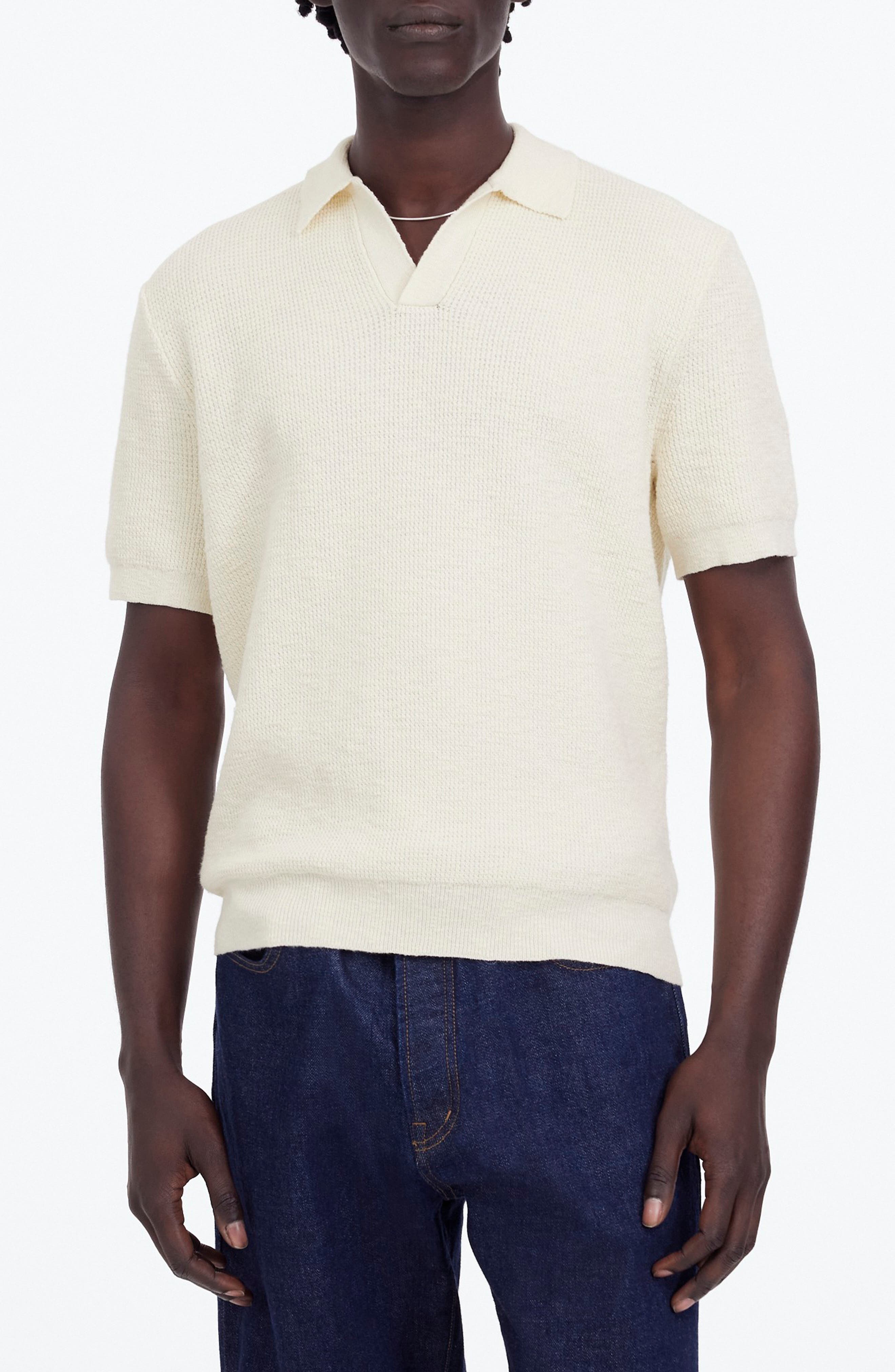 Johnny Collar Waffle Knit Polo - image 1