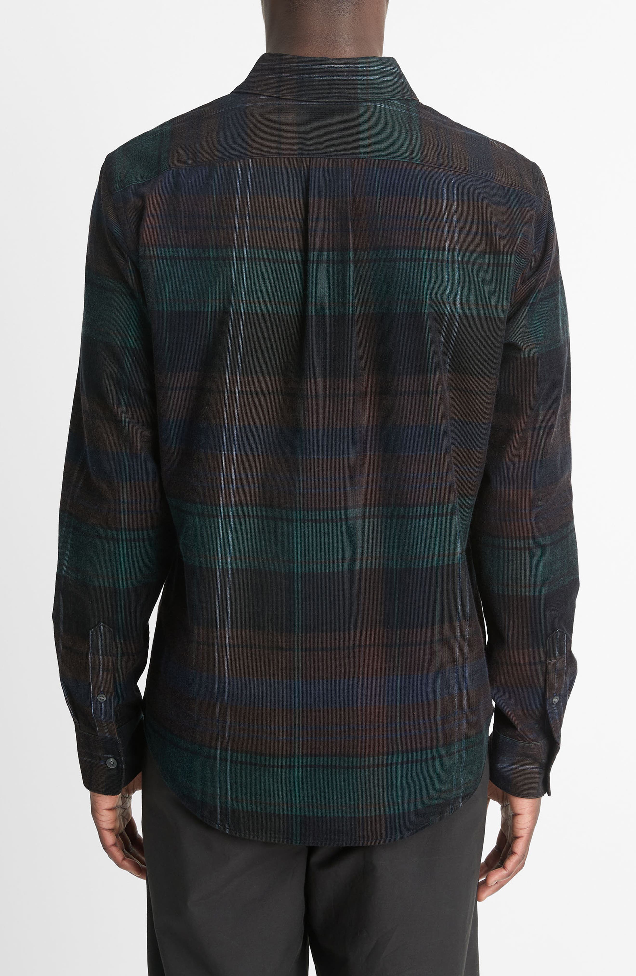 Sierra Plaid Corduroy Button-Up Shirt - image 2