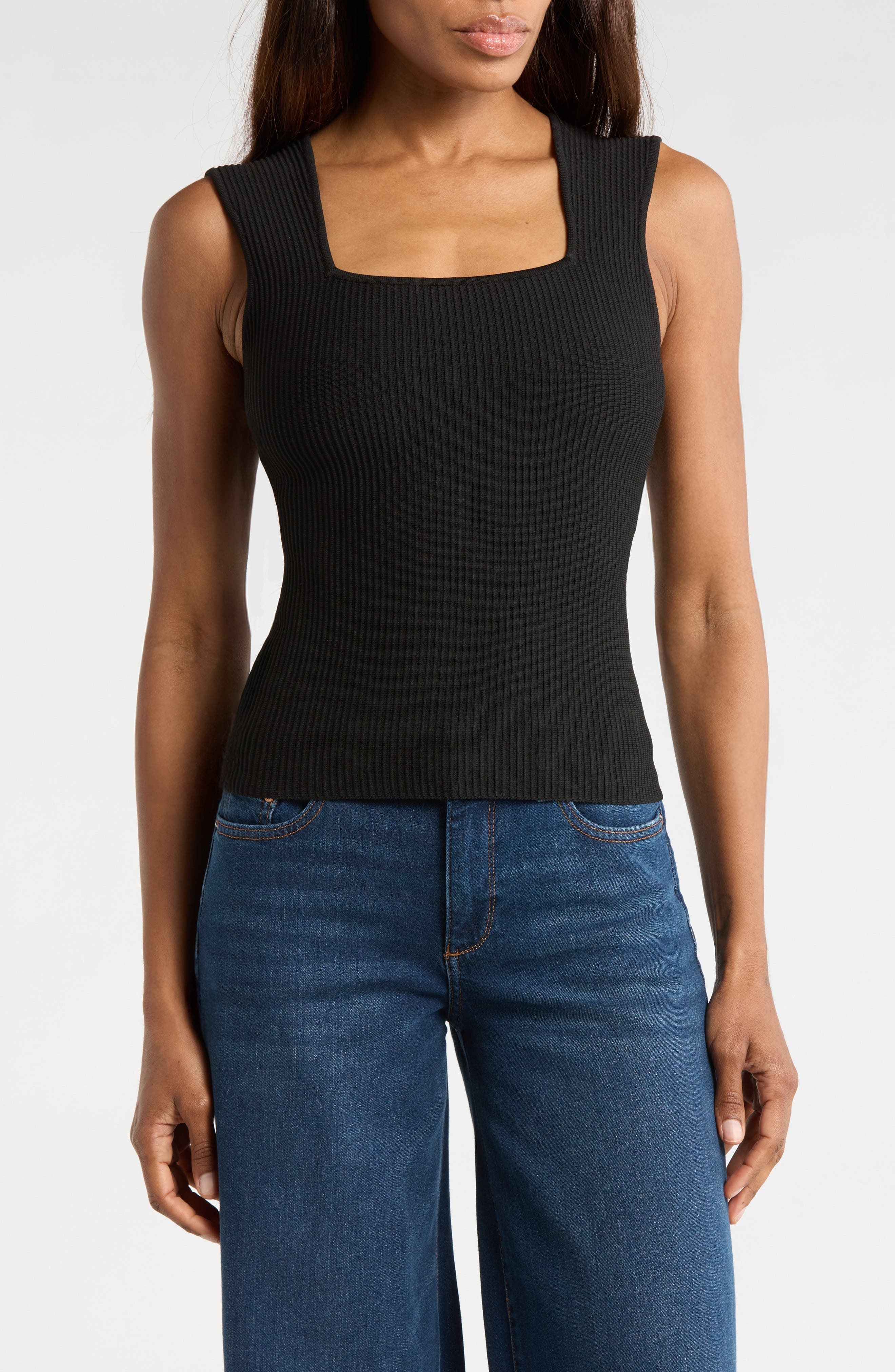 Square Neck Sleeveless Top - image 1