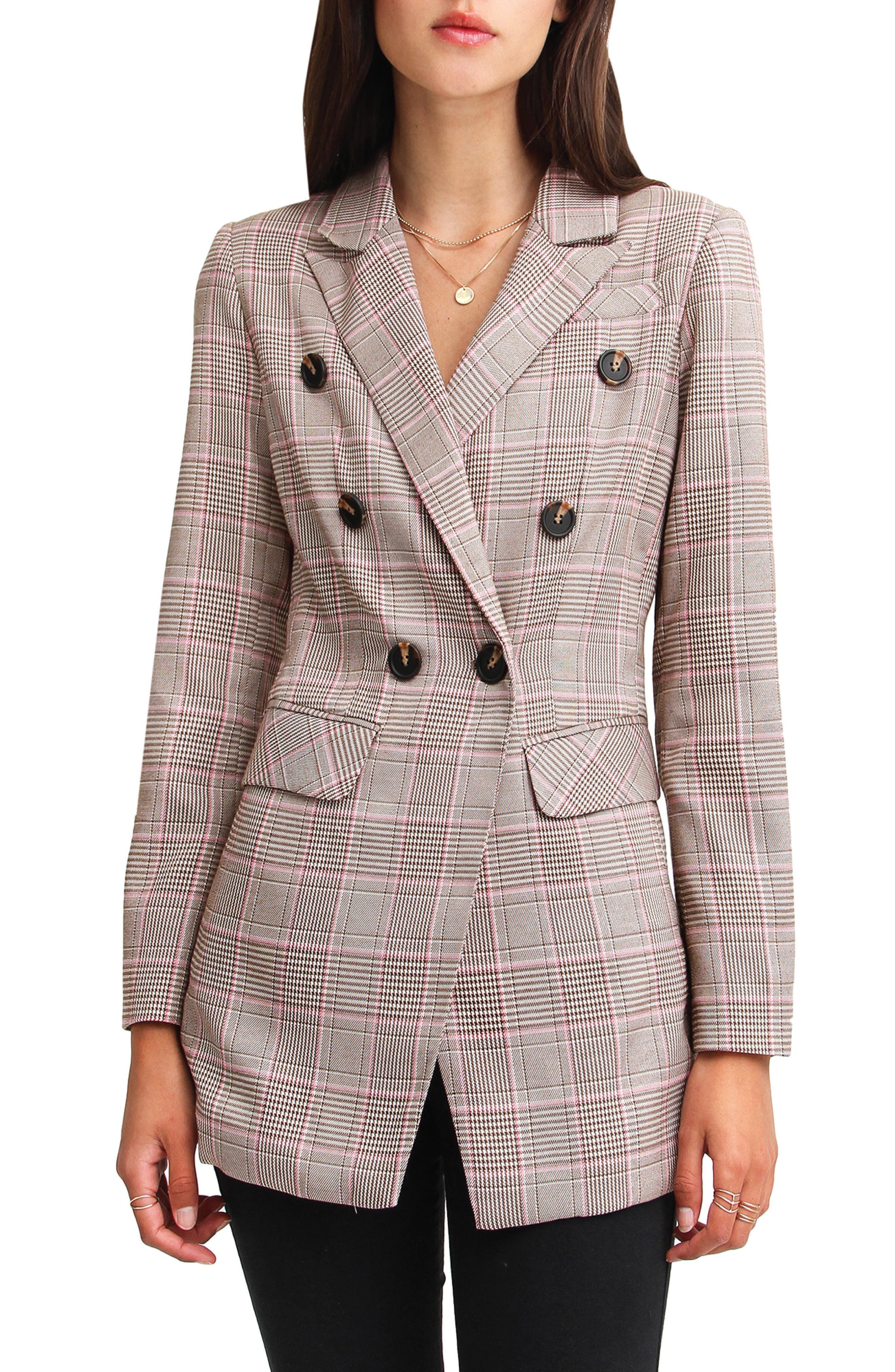 Too Cool For Work Plaid Blazer - image 1
