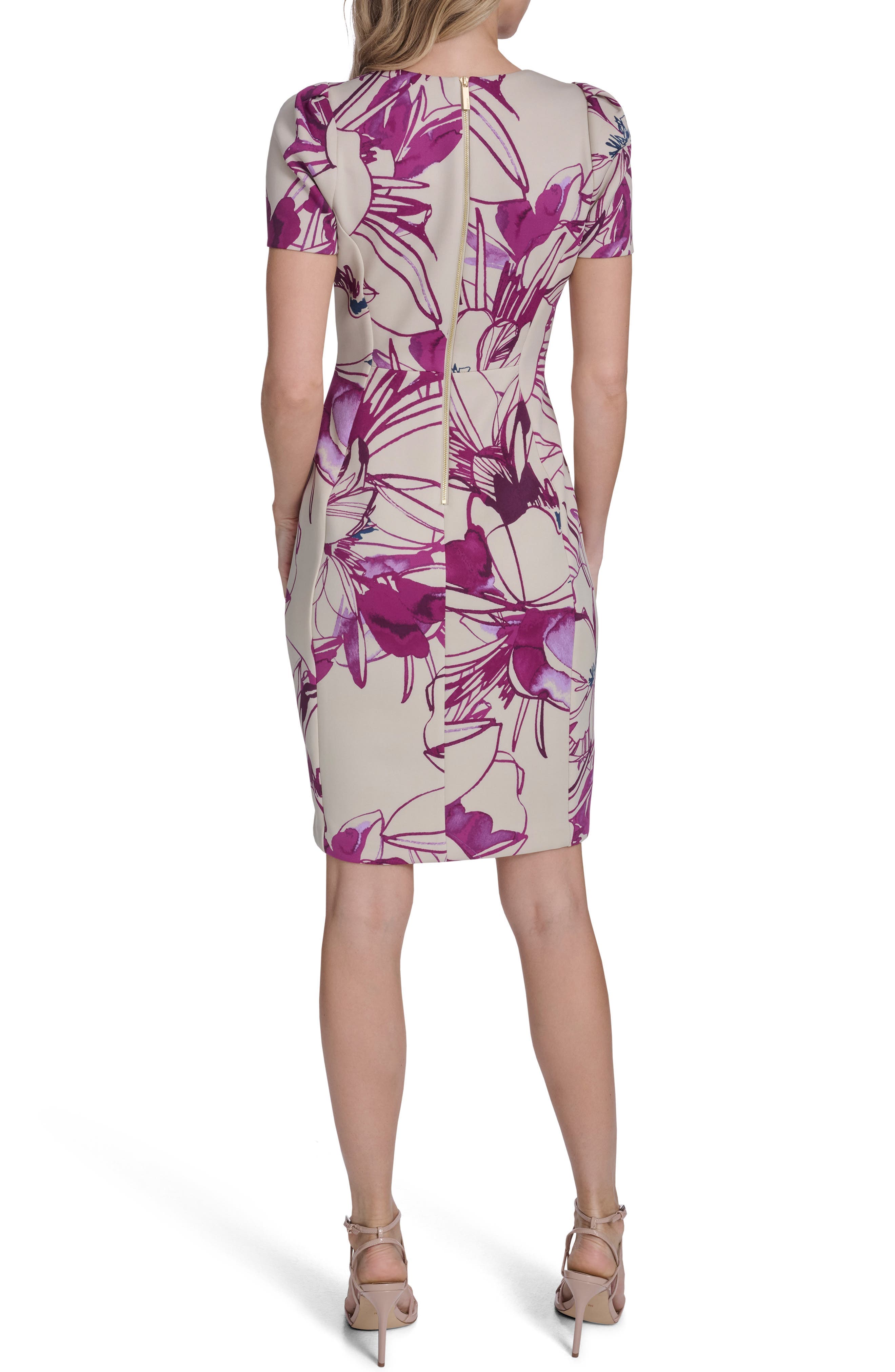 Floral Sheath Midi Dress - image 2