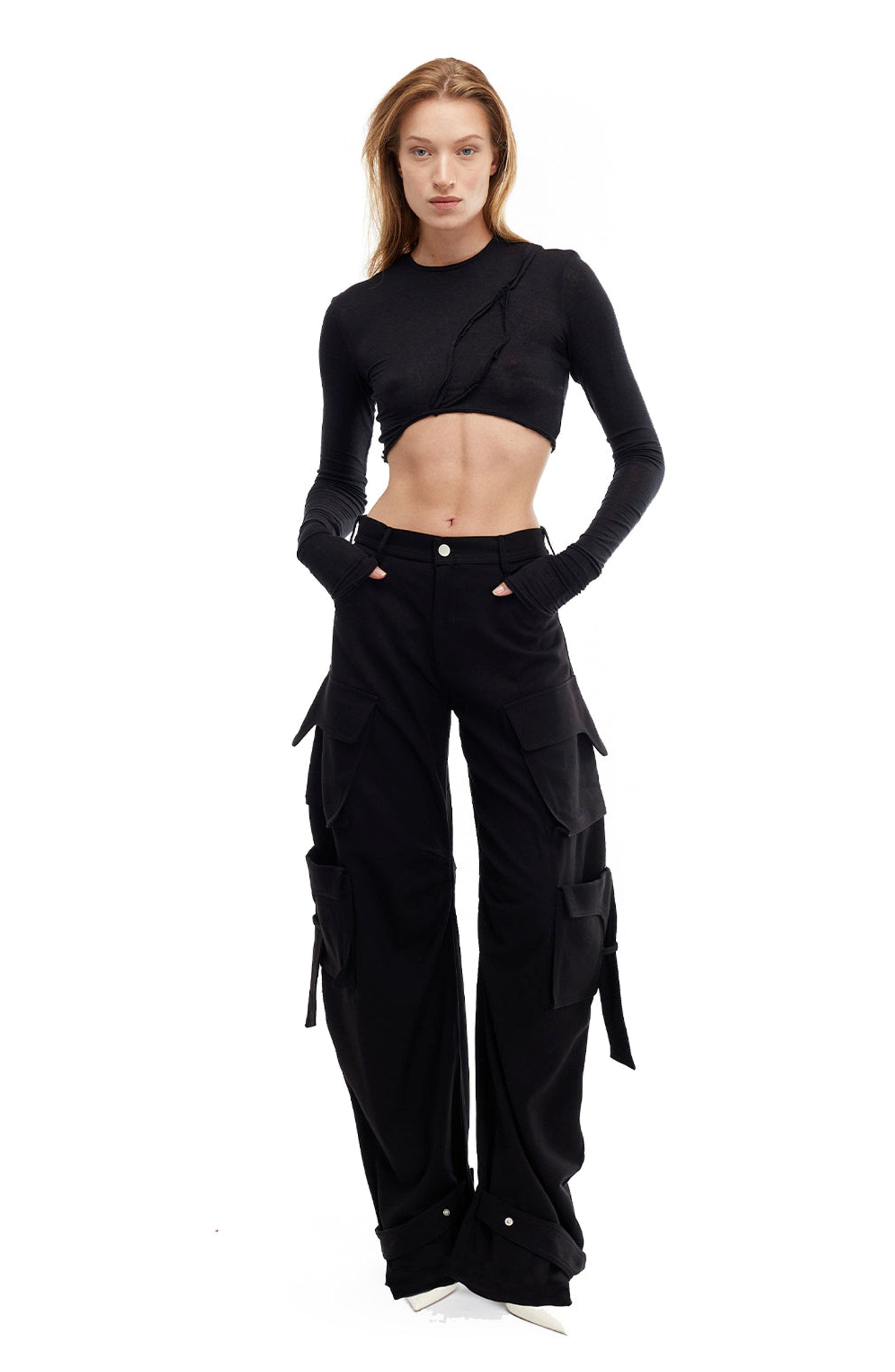 Pepper Long Sleeves Crop Top - image 1