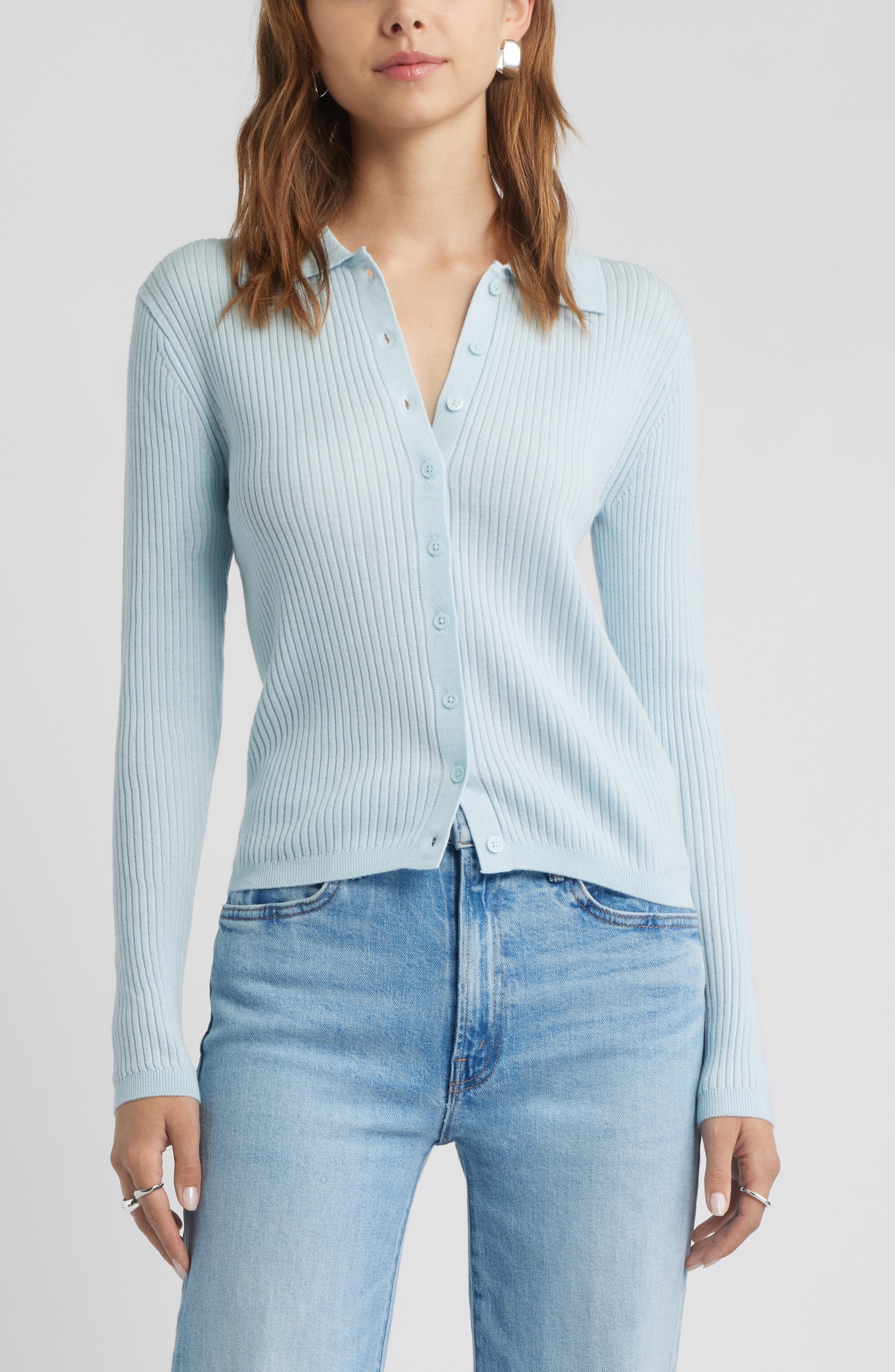 Collared Merino Wool Cardigan - image 3