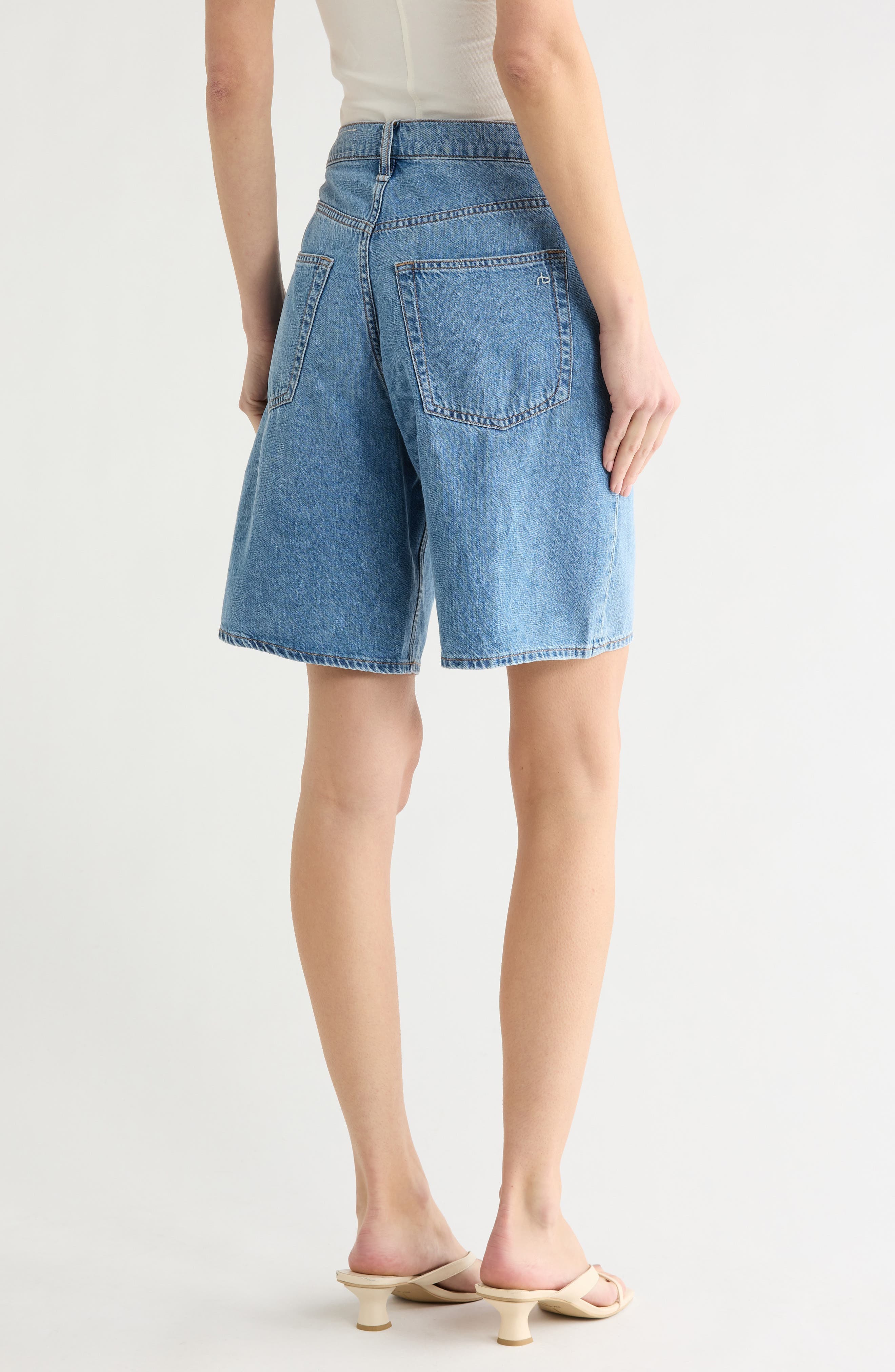 Cynthia Denim Bermuda Shorts - image 2