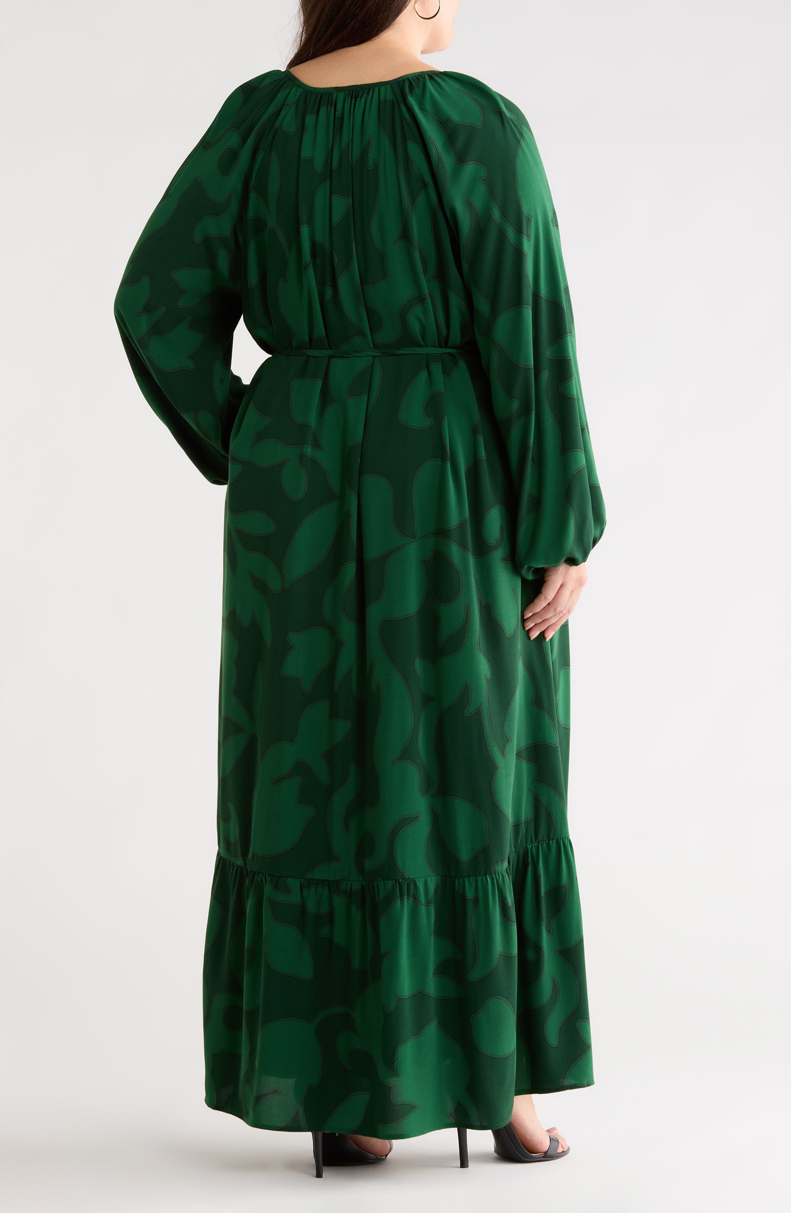 Benti Abstract Print Long Sleeve Dress - image 2