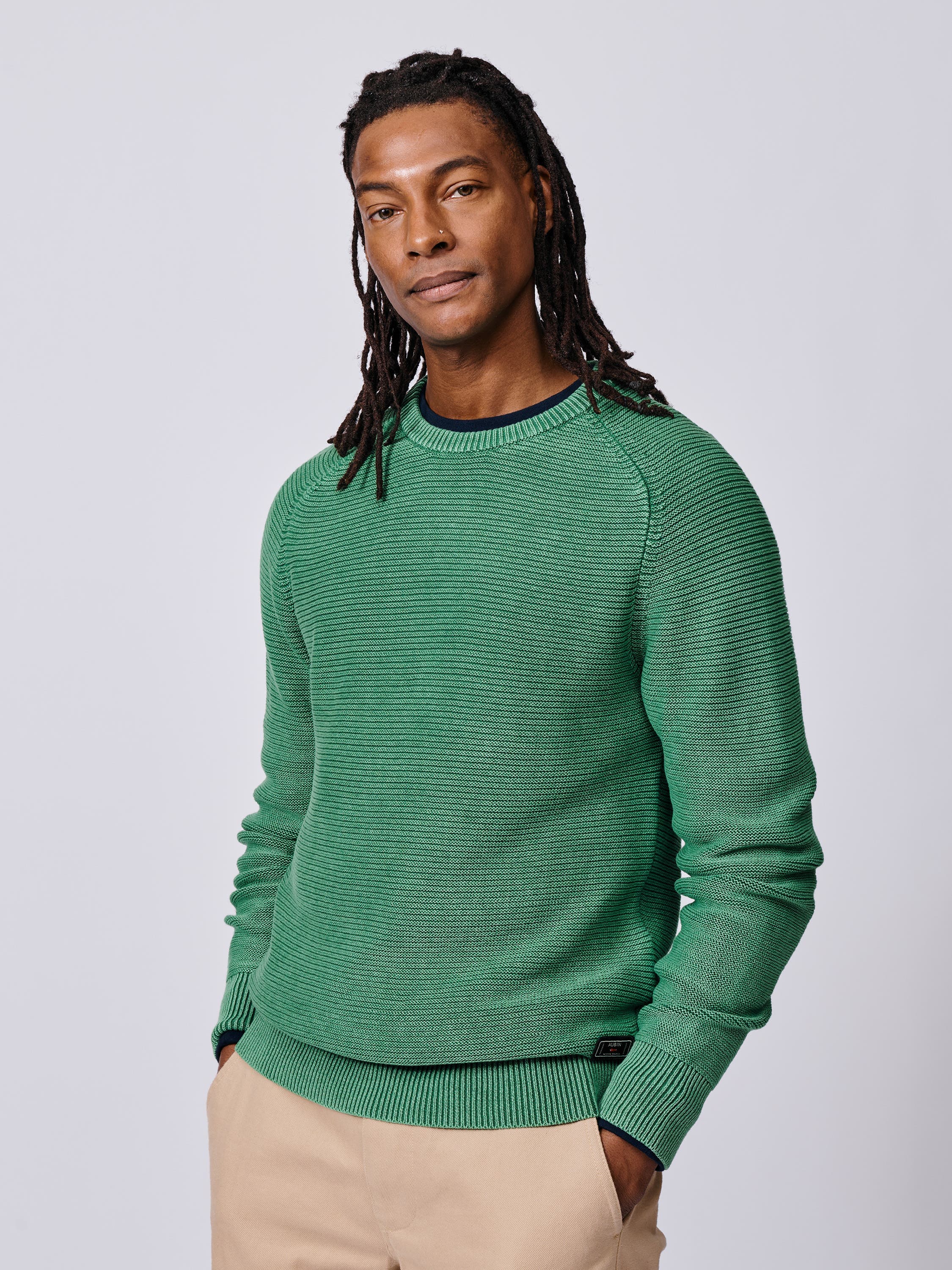 Saxilby Tuck Stitch Crew Neck Jumper - image 1