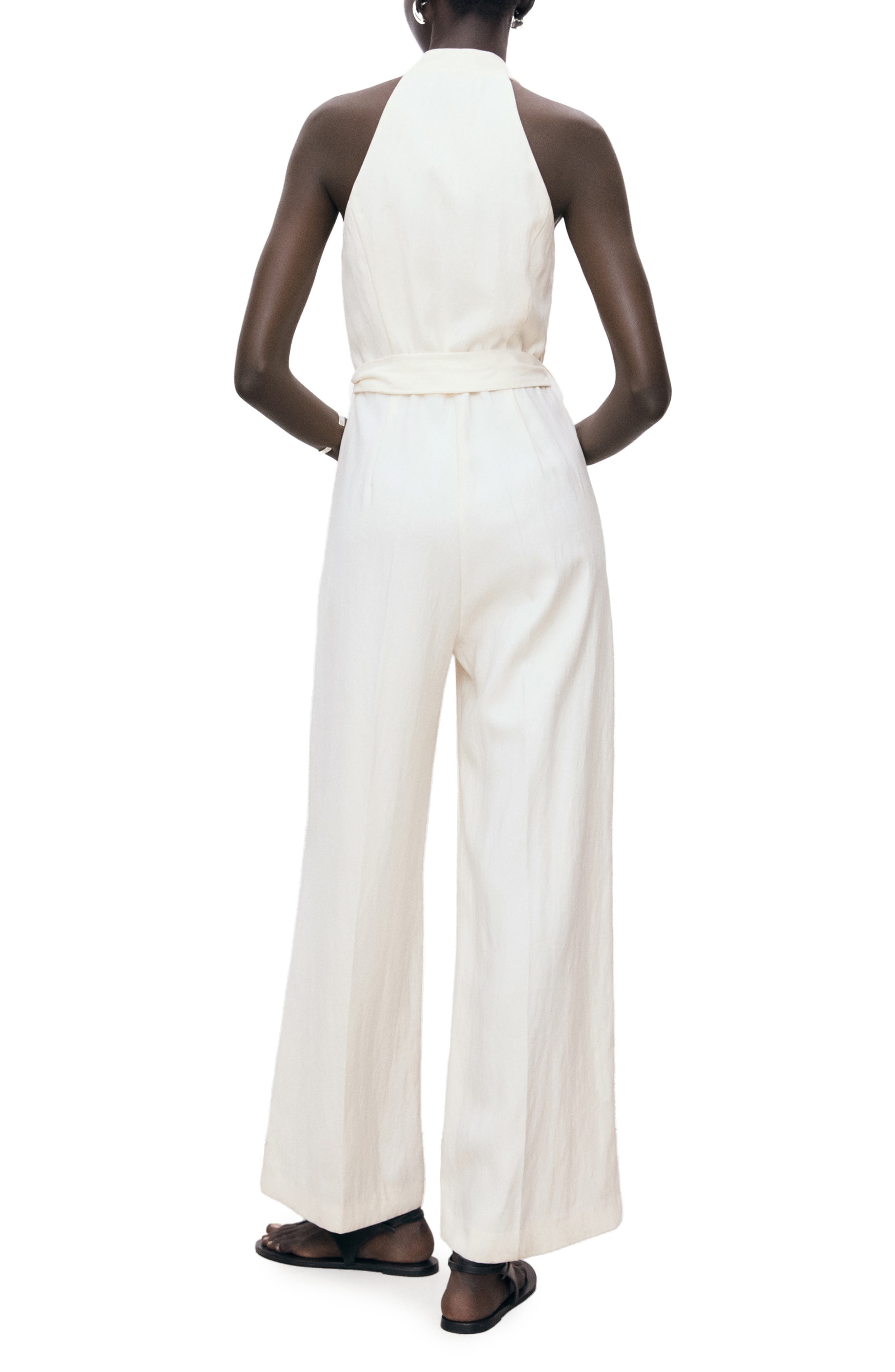 Sleeveless Tie Waist Jumpsuit - image 2