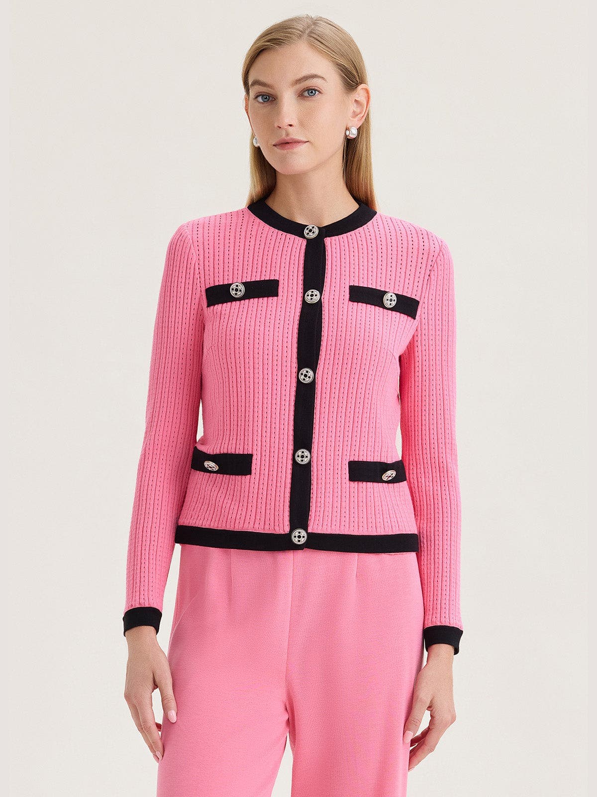 Heritage Eyeleted Recycled Knit Jacket - image 2