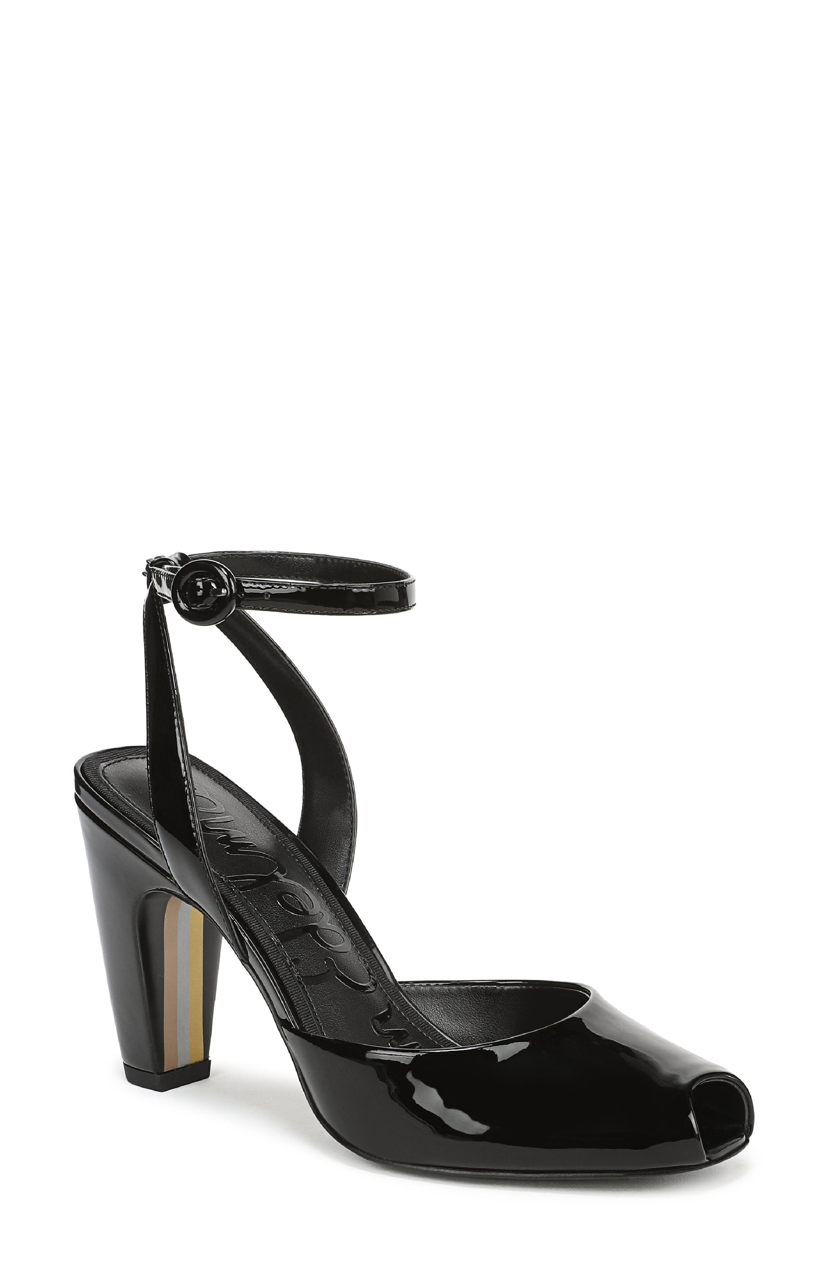 Wrenna Ankle Strap Peep Toe Pump - image 1