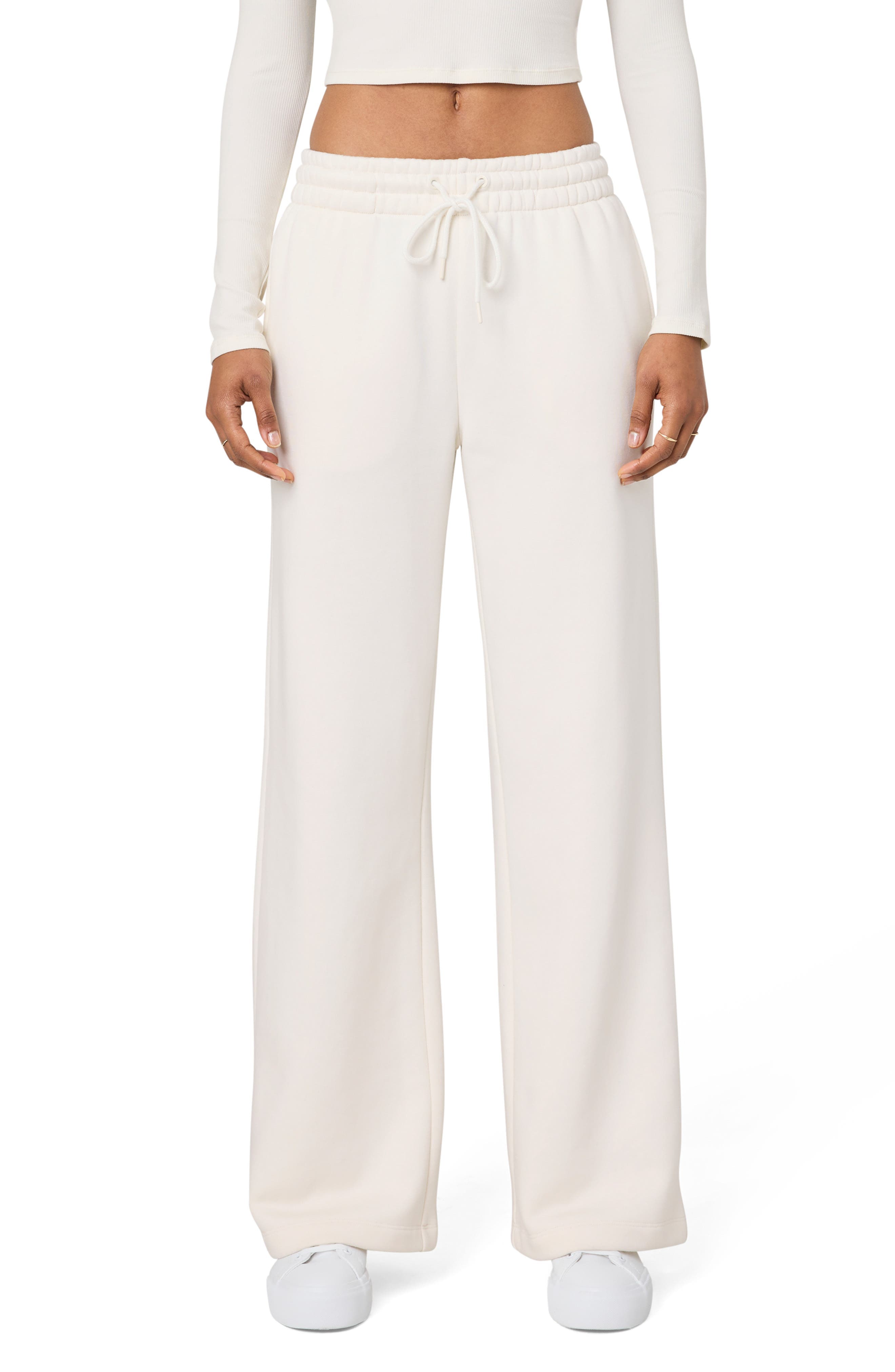 Cozy Crush Forever Embroidered Wide Leg Sweatpants - image 1
